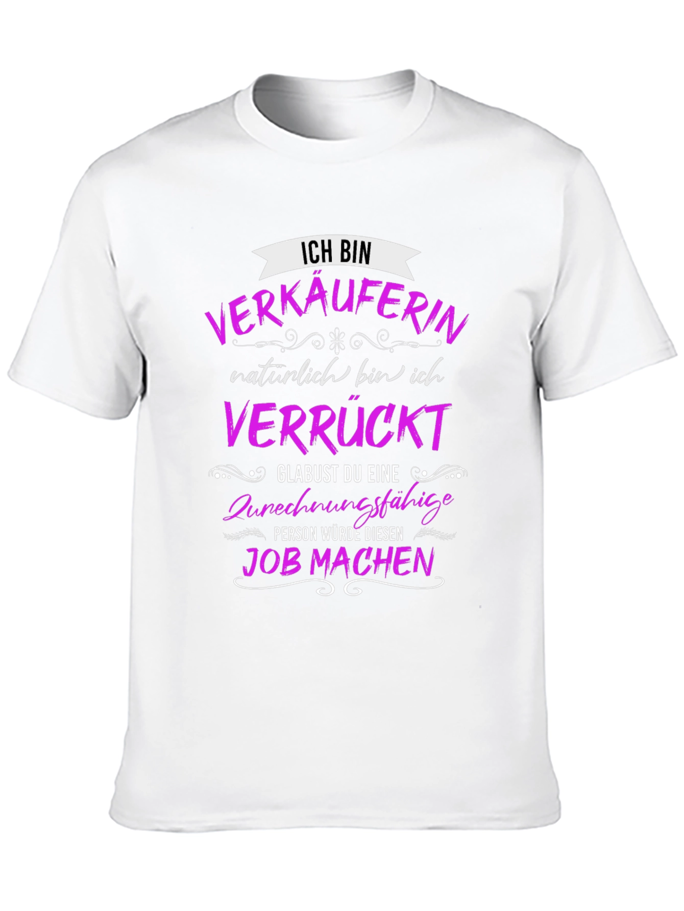 Black Funny "Verkäuferin" T-Shirt - Saleswoman Gift Idea view 10