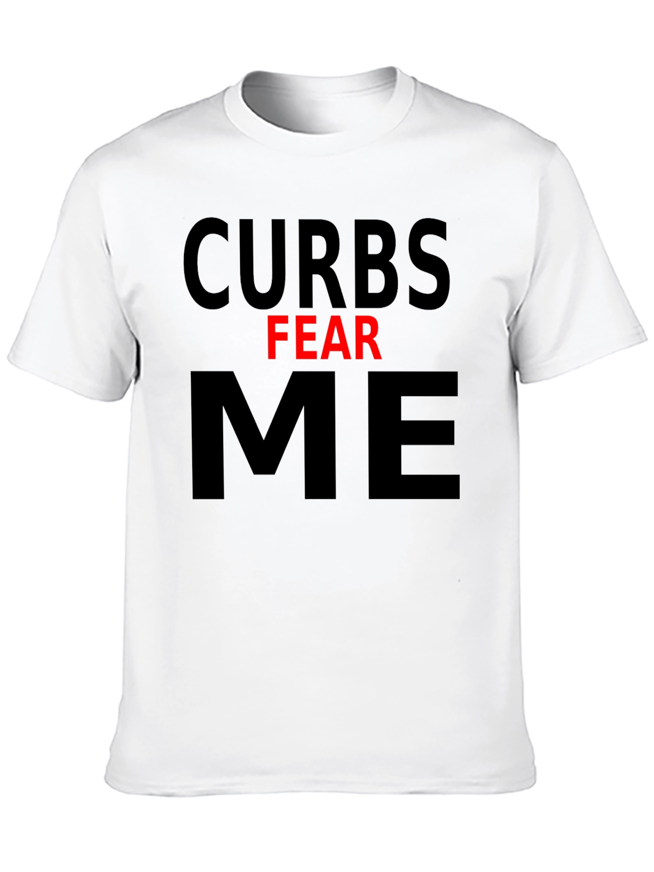 Black Curbs Fear Me Graphic Tee - Black Cotton T-Shirt view 10