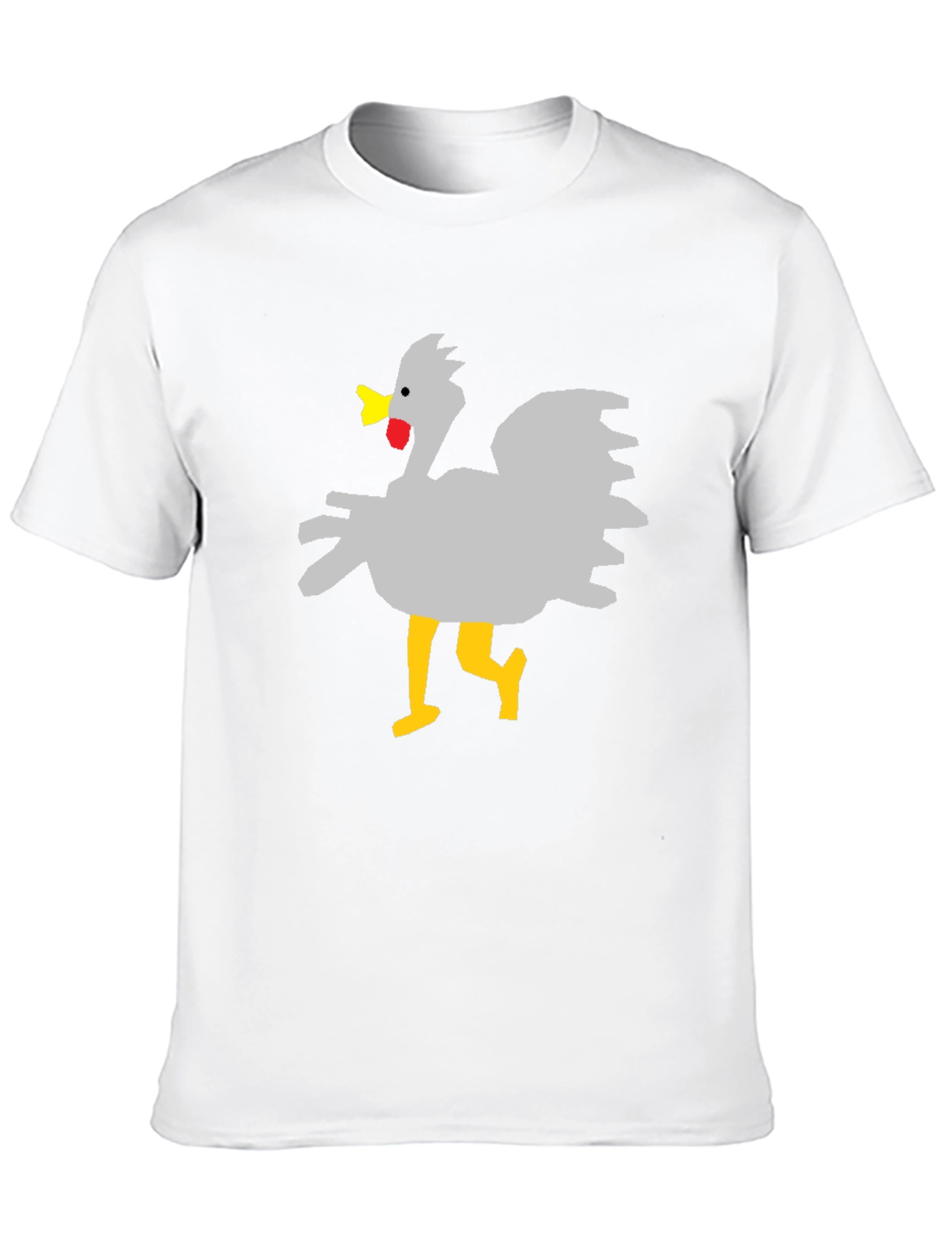 Black Funny Chicken Graphic T-Shirt - Unisex Black Tee view 10