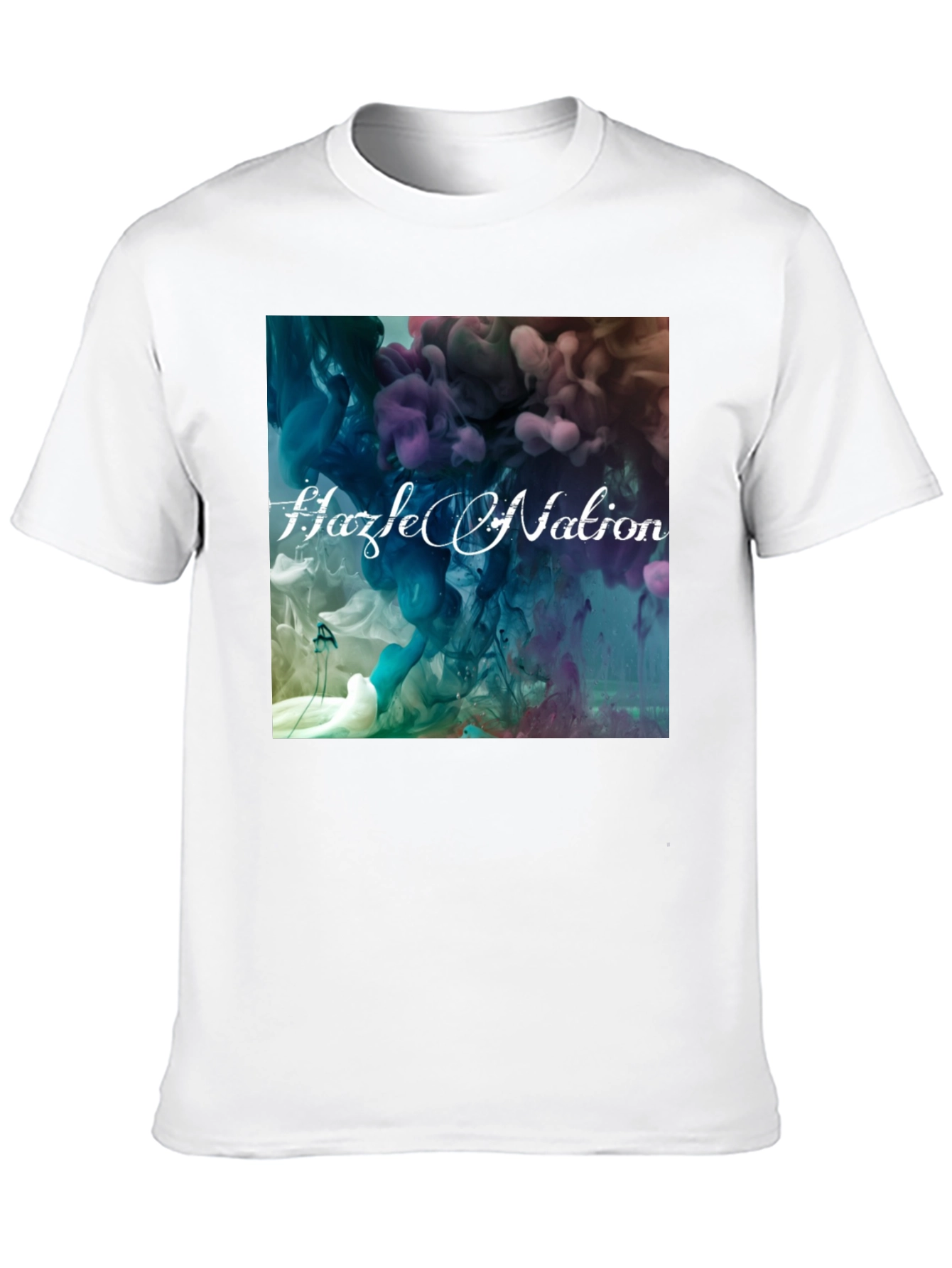 Black Abstract Ink Hazel Nation Black T-Shirt view 10