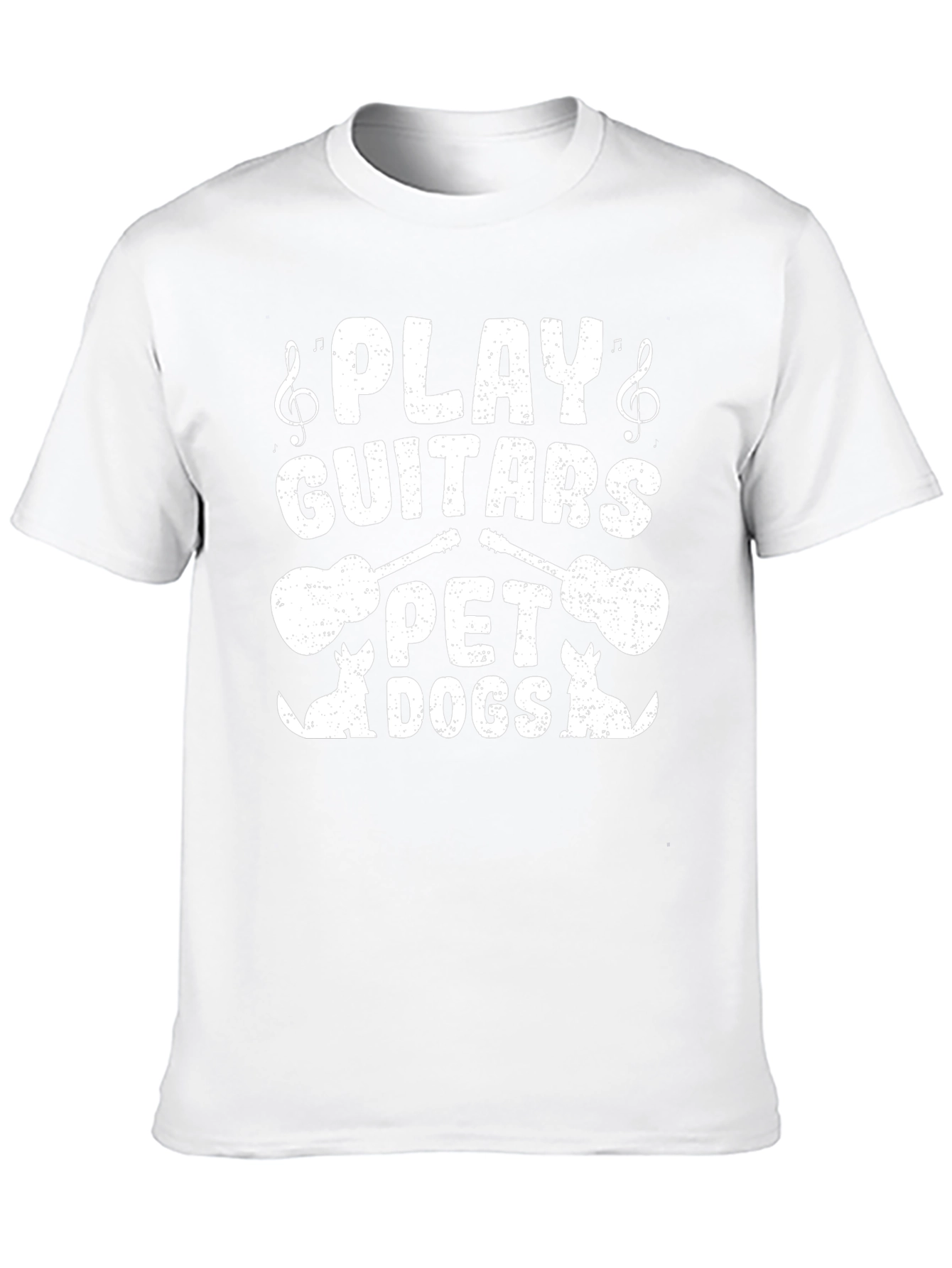 Black Play Guitars Pet Dogs T-Shirt view 10