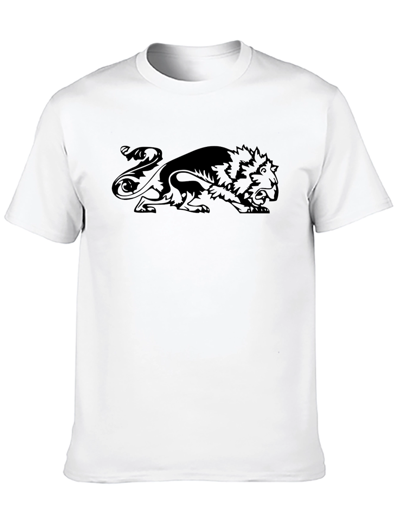 Black Roaring Lion Graphic Tee - Classic Black view 10