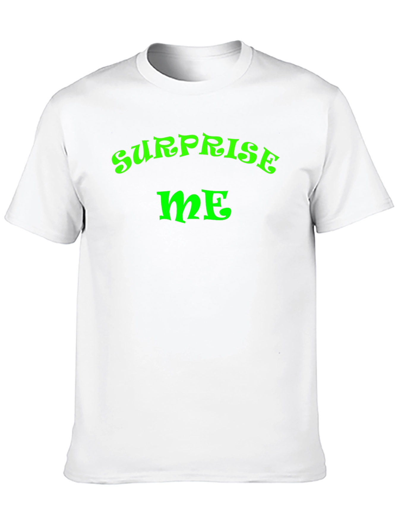 Black Surprise Me Graphic T-Shirt - Fun Casual Wear view 10