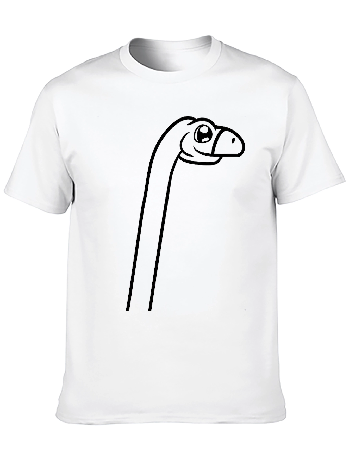 Black Cartoon Dinosaur Graphic T-Shirt view 10