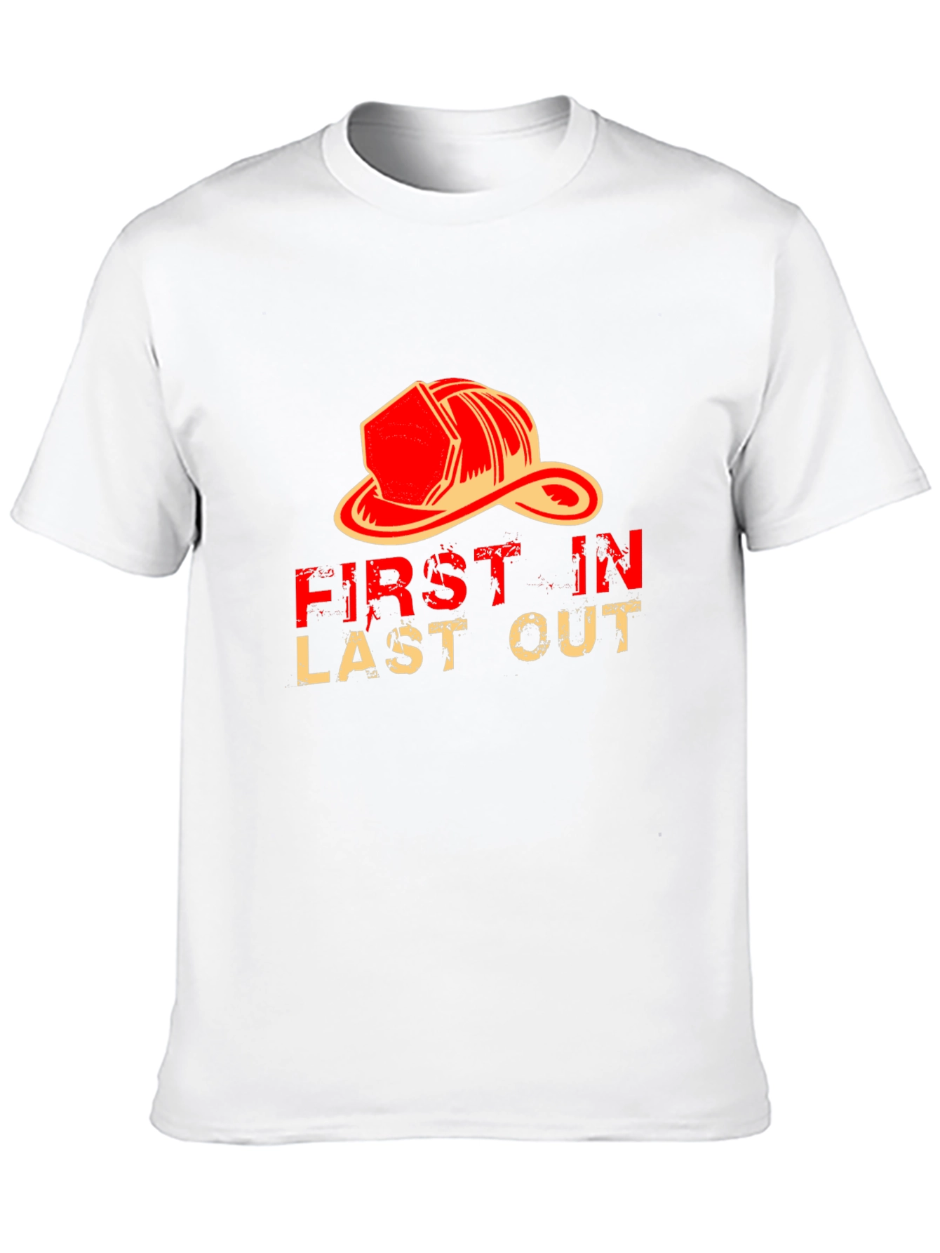 Black Firefighter Graphic T-Shirt - First In Last Out view 10