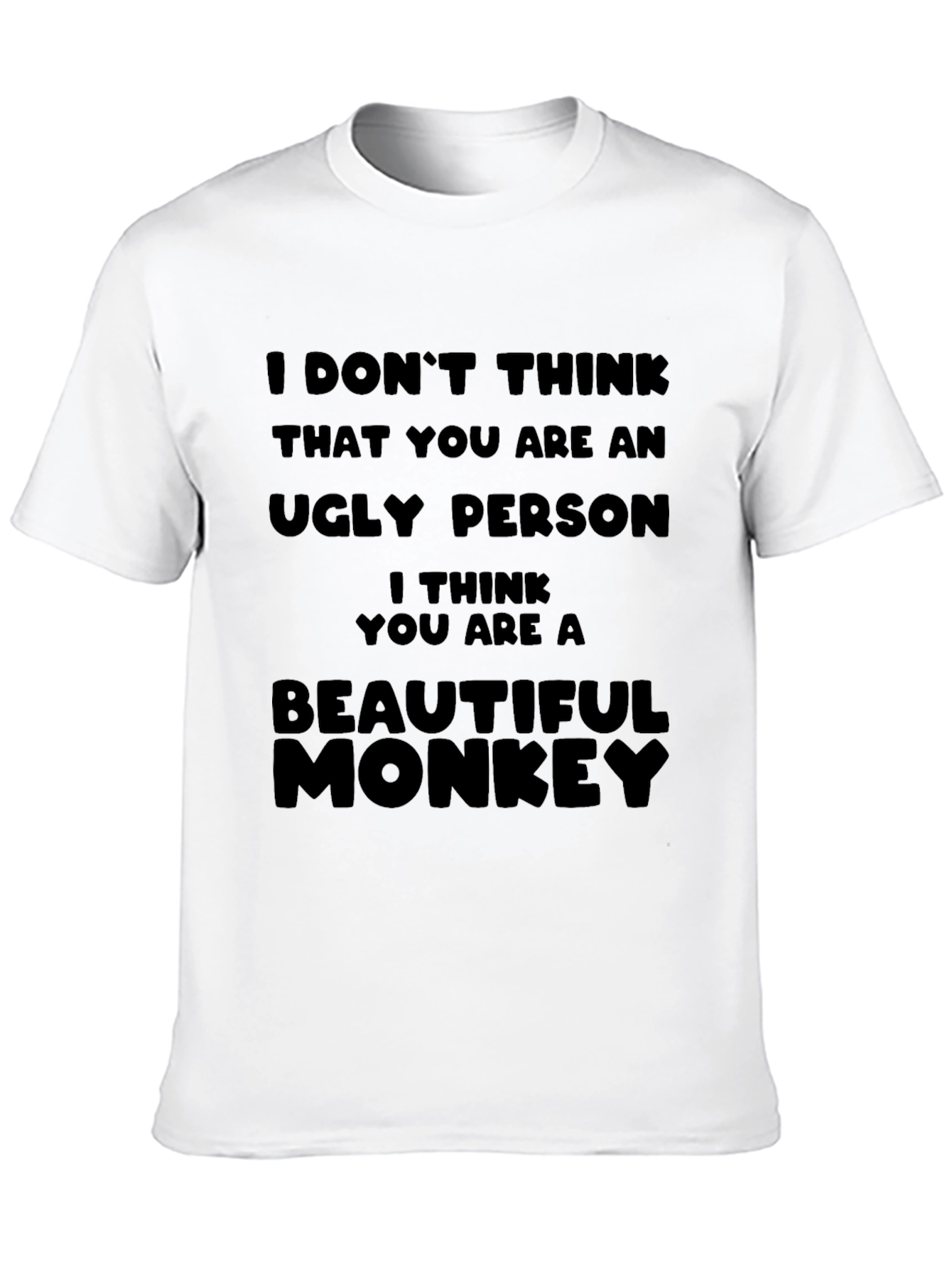 Black Funny Monkey Graphic T-Shirt view 10