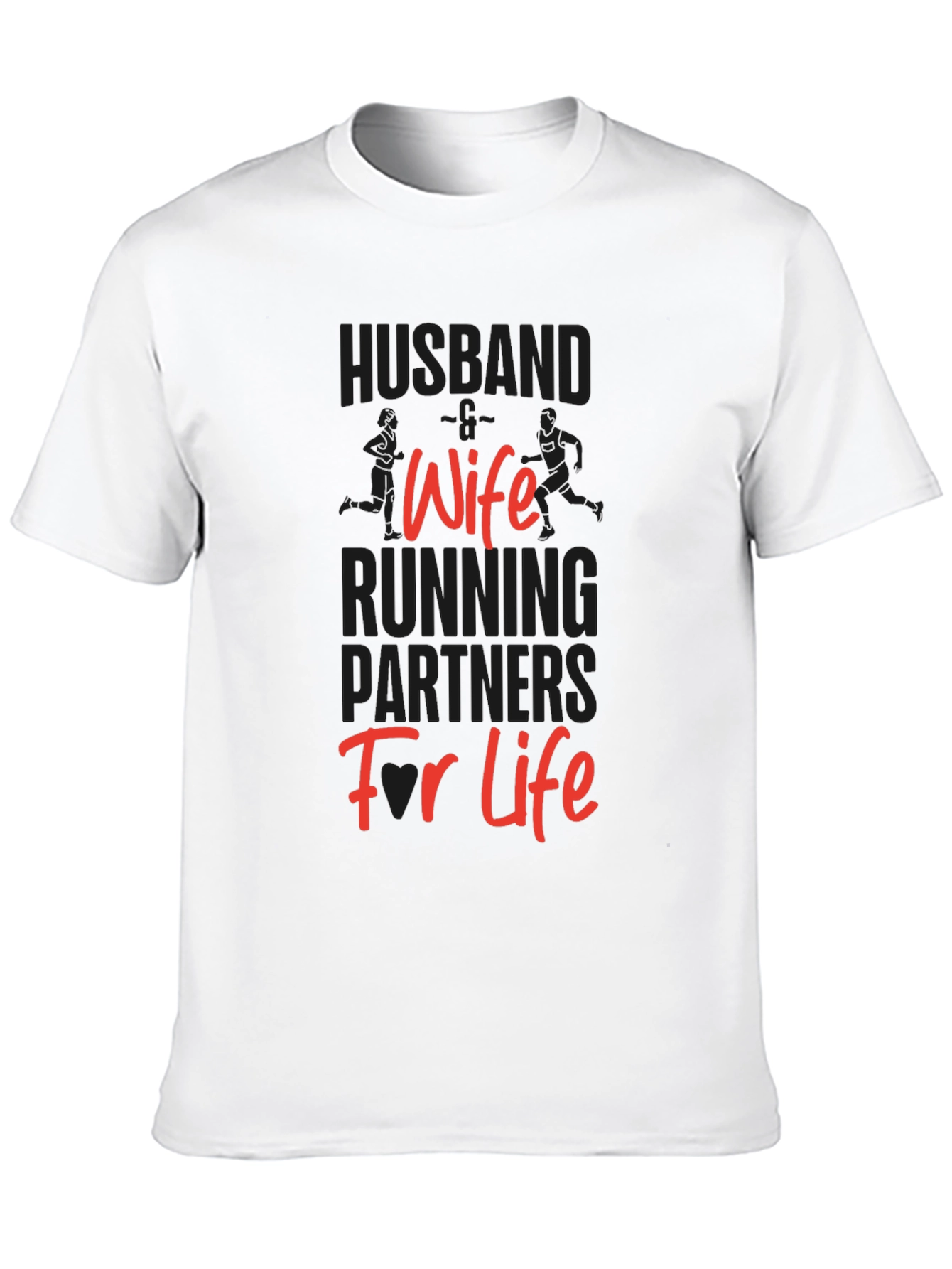Black Husband Wife Running Partners T-Shirt view 10