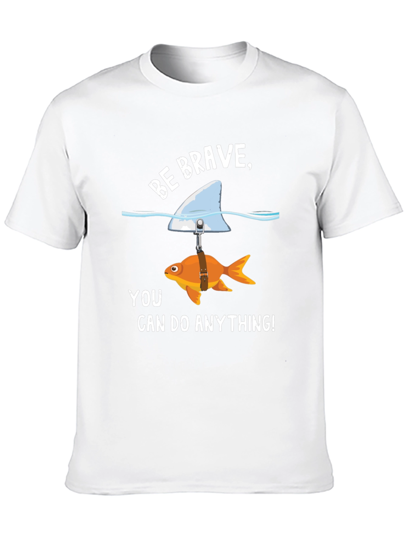 Black Be Brave Goldfish Shark Fin T-Shirt view 10