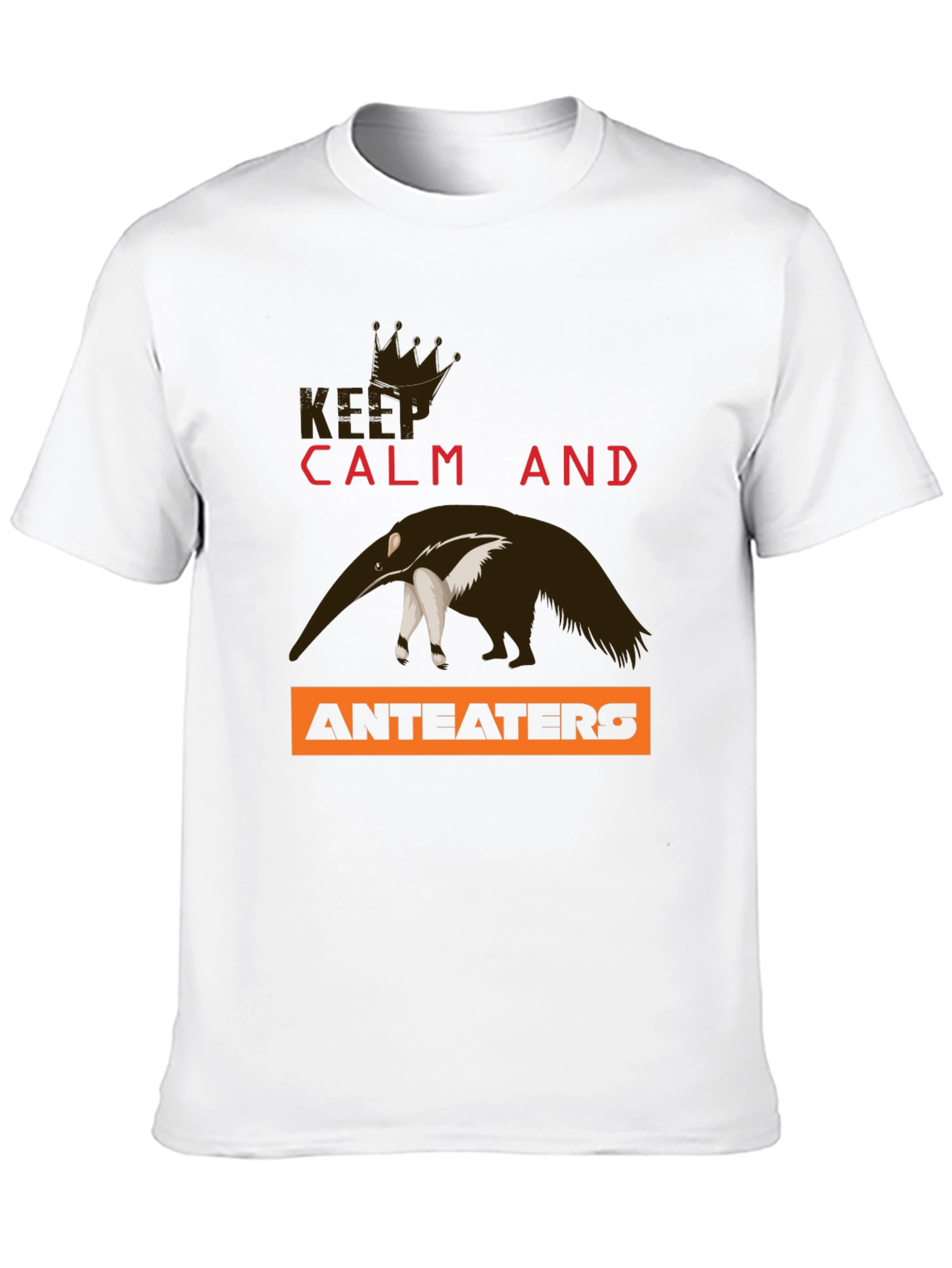 Black Keep Calm Anteaters T-Shirt view 10
