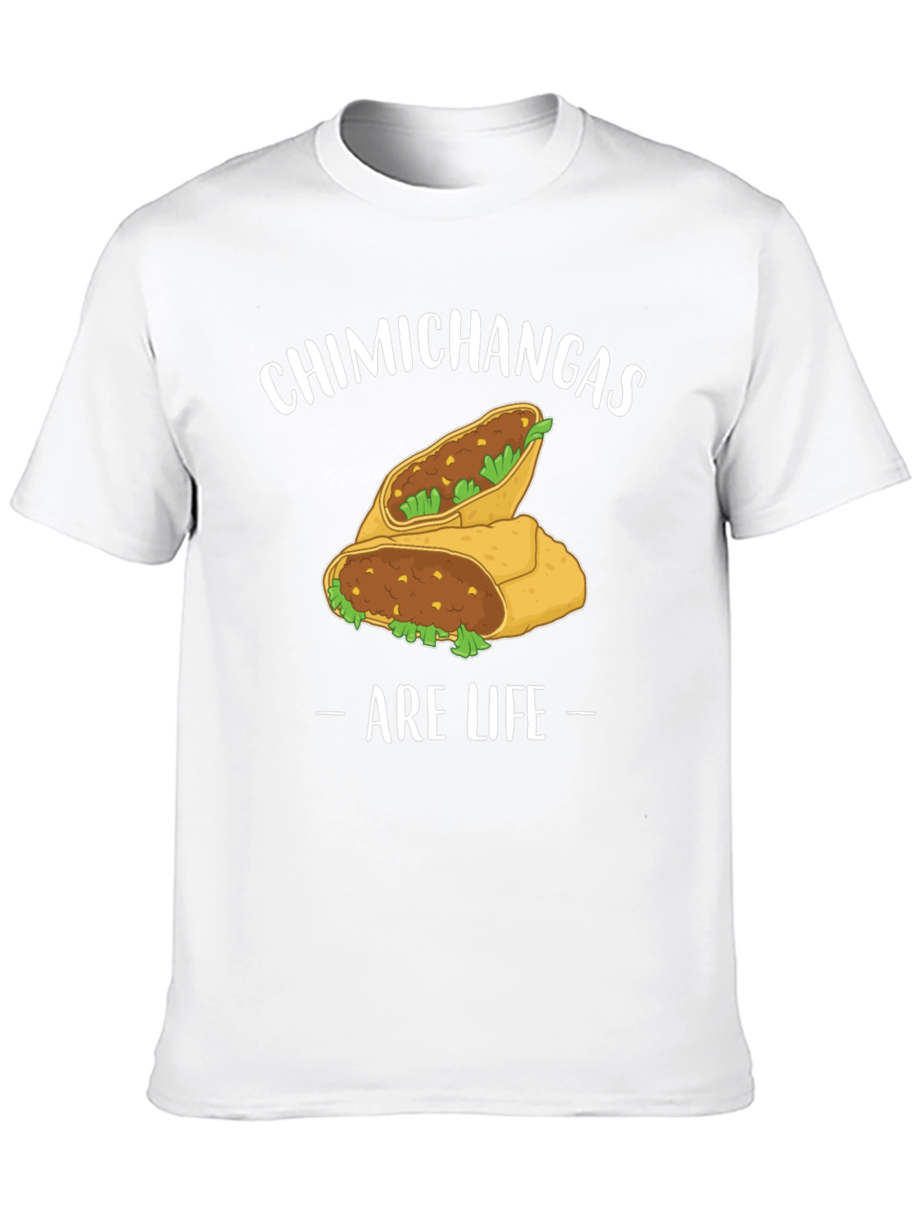 Black Chimichangas Are Life Graphic T-Shirt view 10