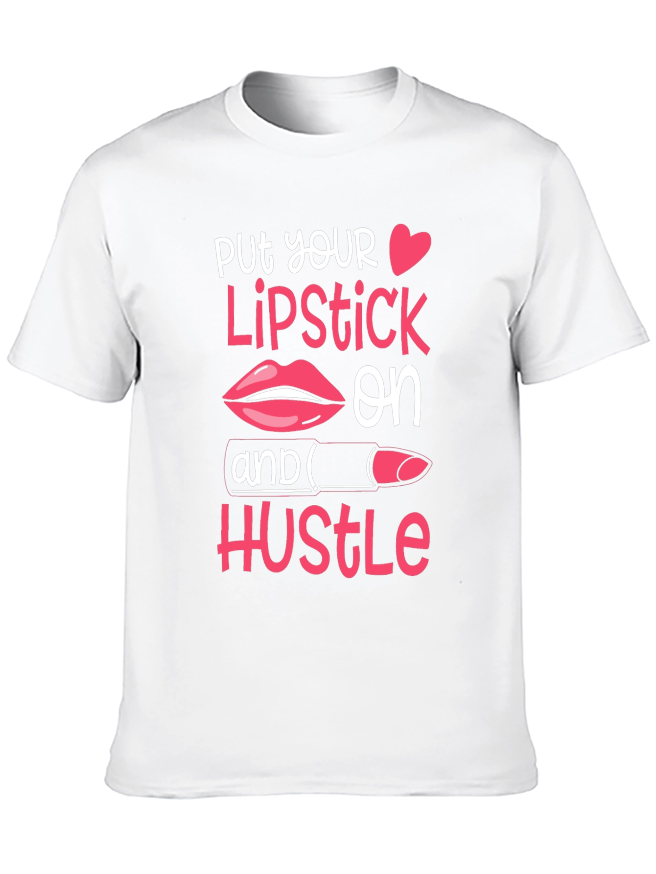 Black Put Your Lipstick On T-Shirt view 10