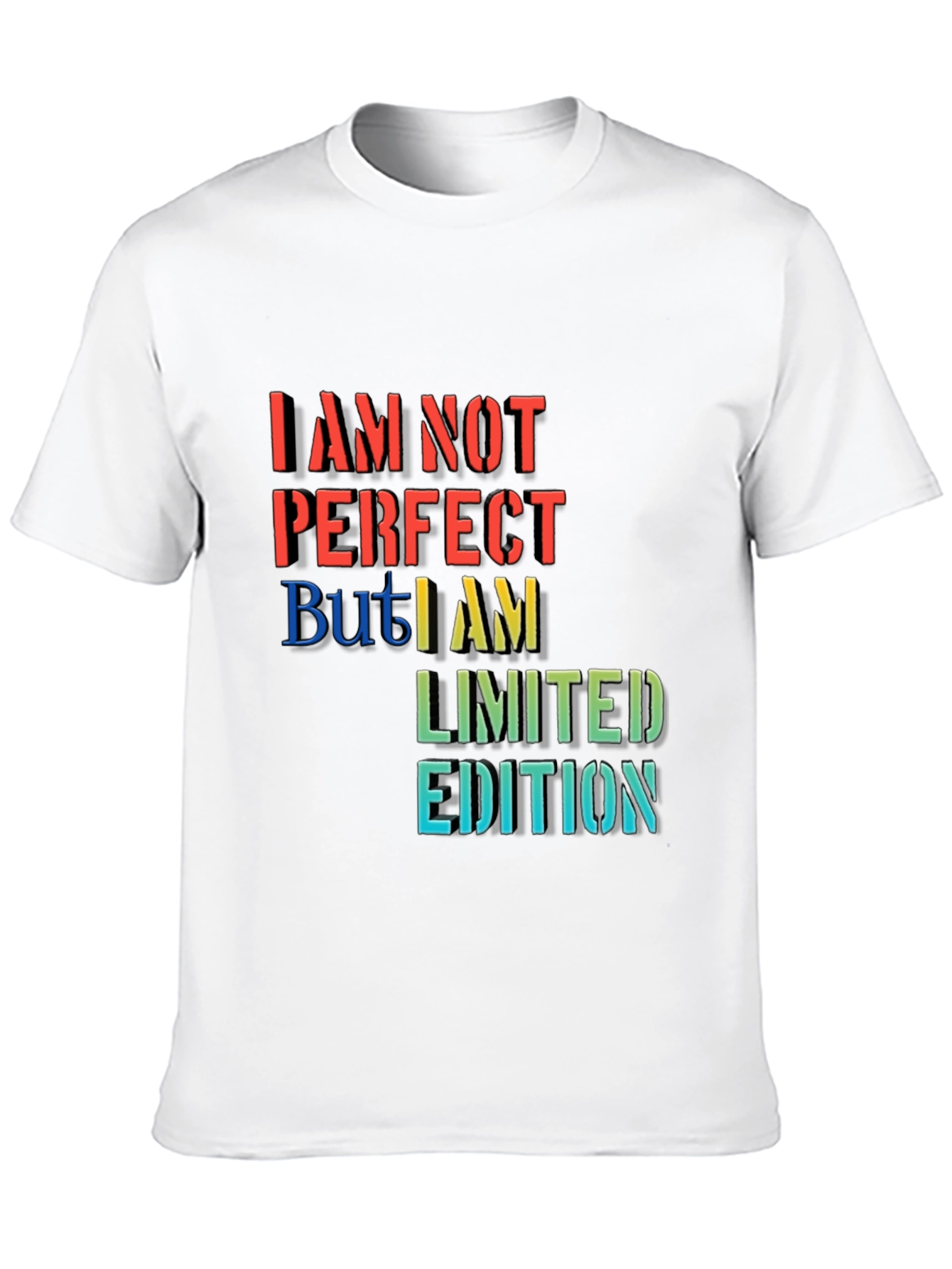 Black Limited Edition Graphic Tee - I AM NOT PERFECT view 10