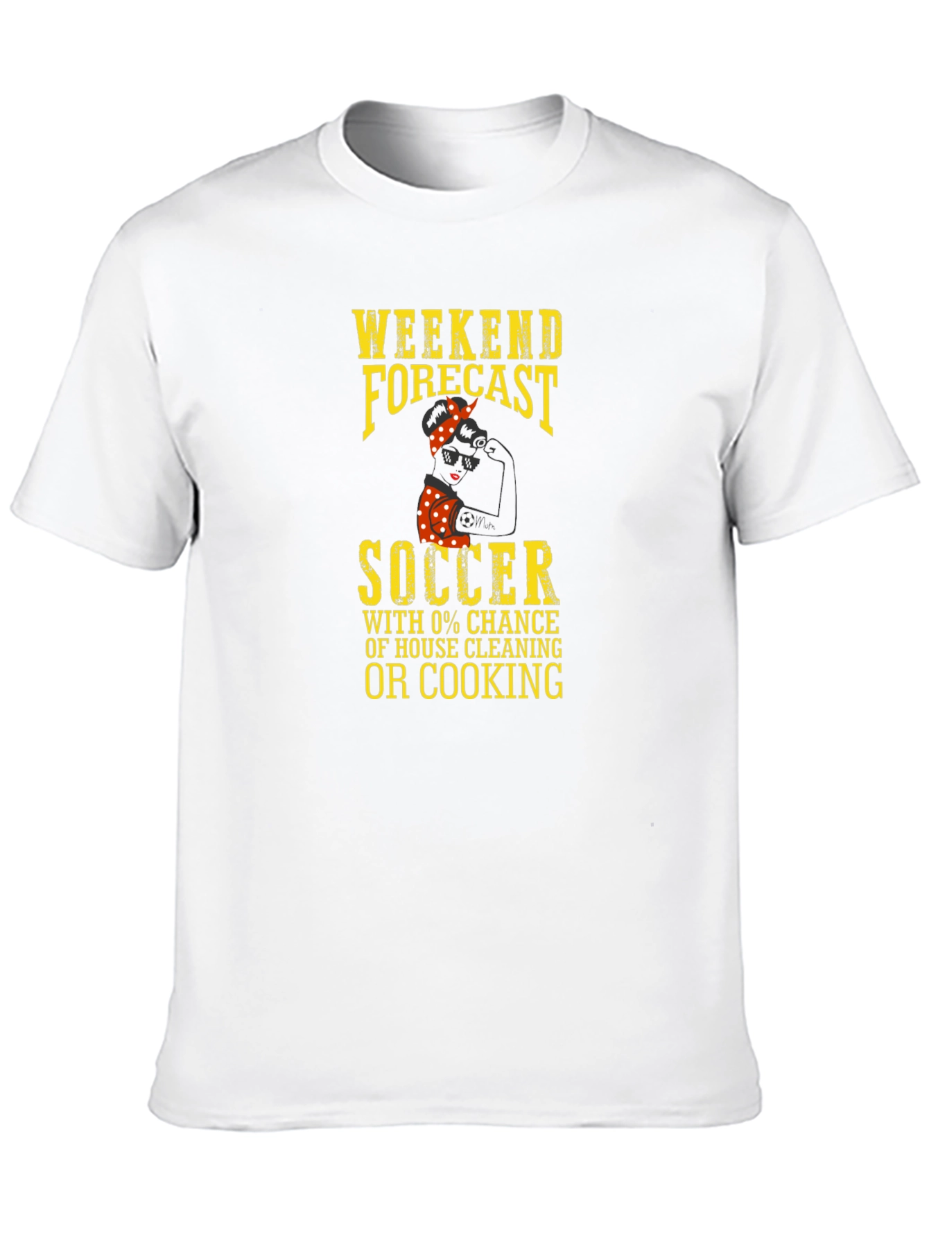 Black Weekend Forecast Soccer T-Shirt - No Cooking! view 10