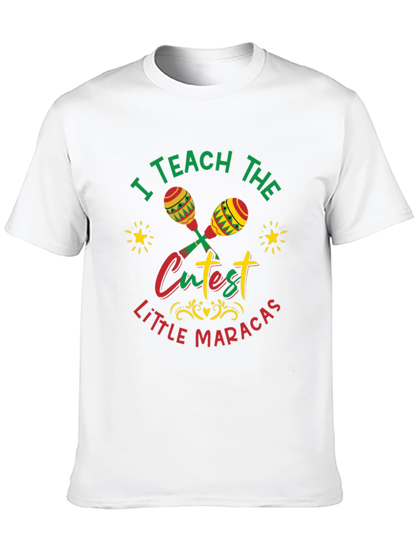 Black Cute Maracas Teacher T-Shirt view 10
