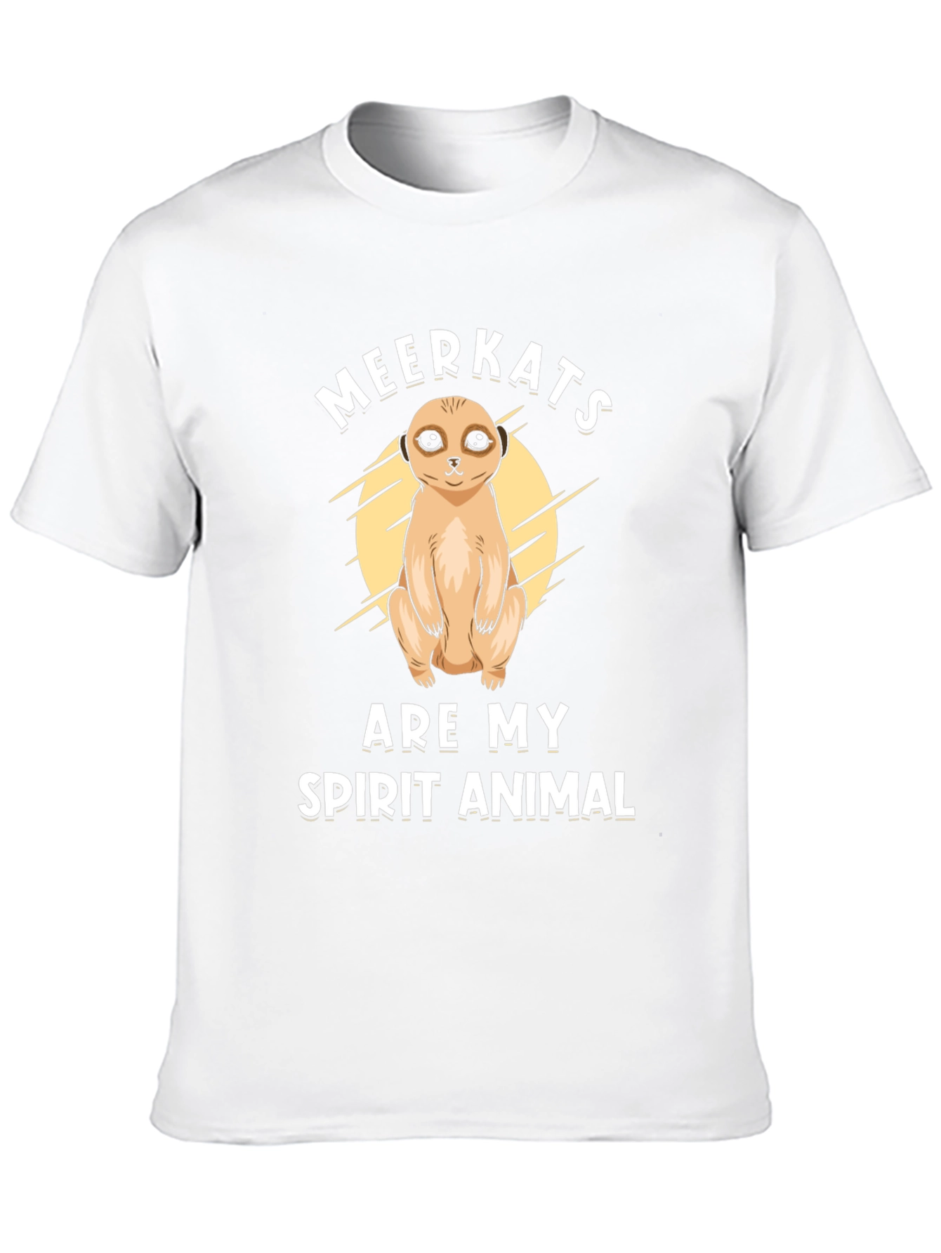 Black Meerkat Spirit Animal Graphic T-Shirt view 10