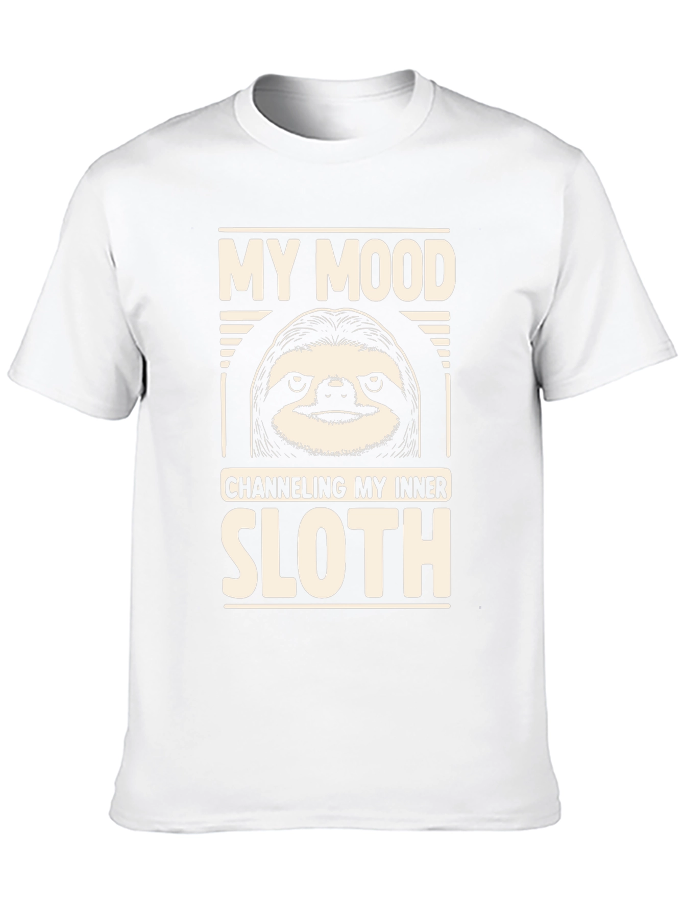 Black My Mood Sloth Graphic T-Shirt - Relaxed Style view 10
