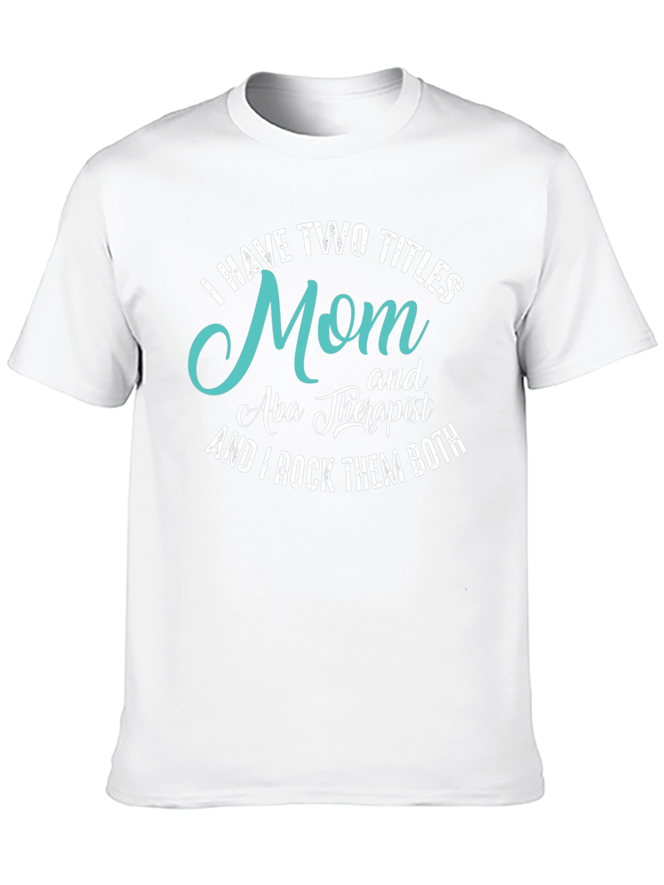 Black Mom & Aba Therapist T-Shirt view 10
