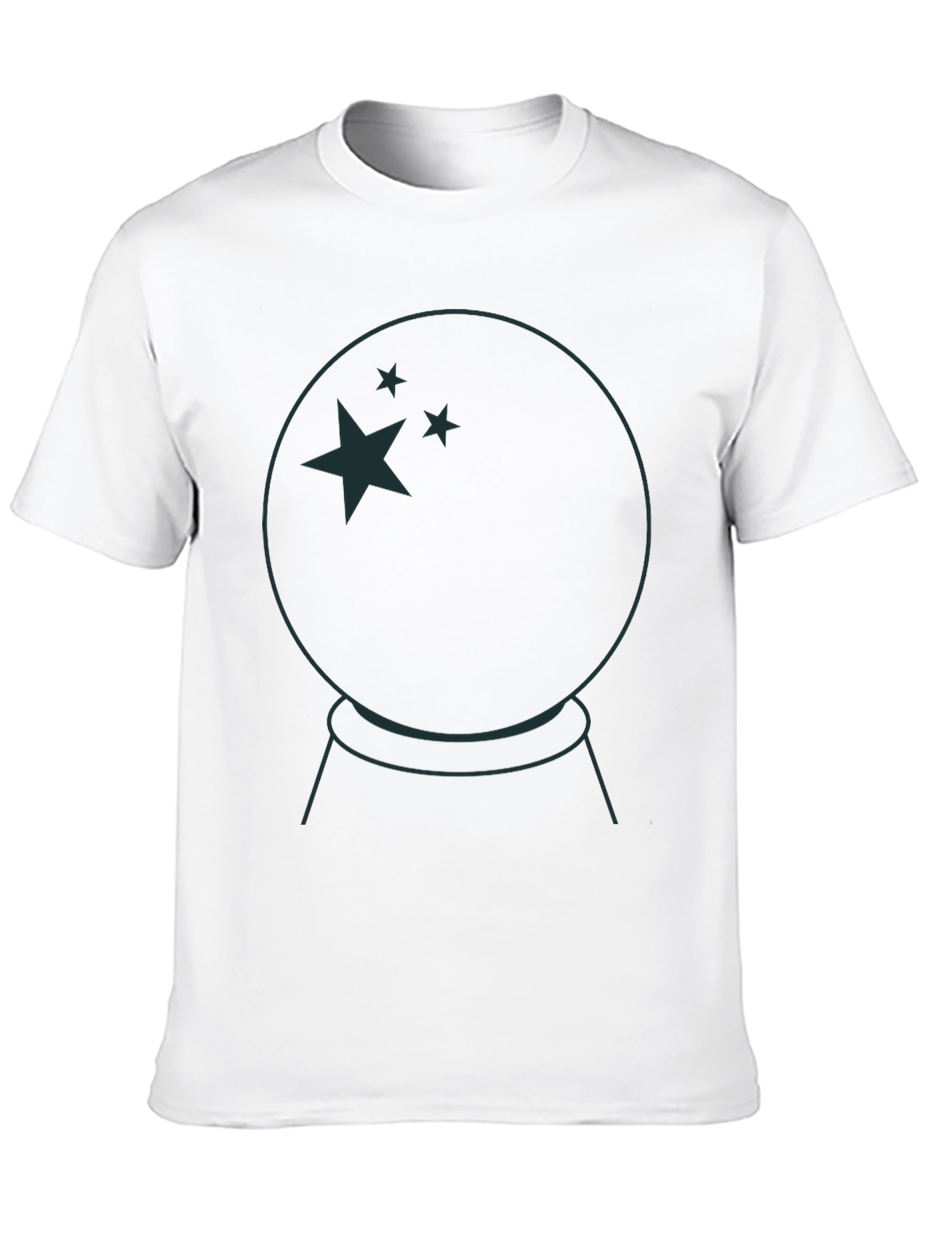 Black Mystic Crystal Ball Graphic Tee view 10