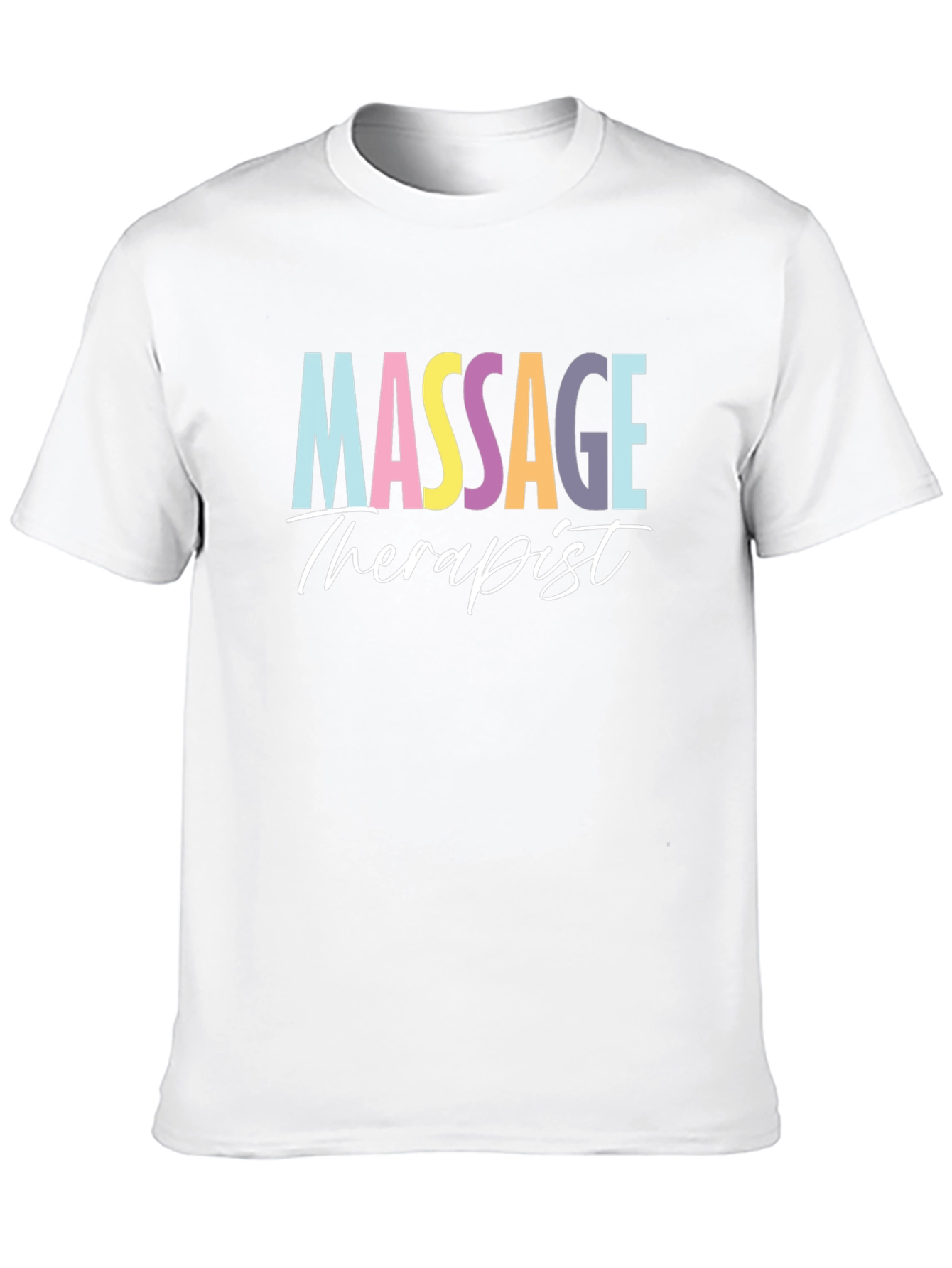 Black Massage Therapist T-Shirt - Soft Cotton Tee view 10