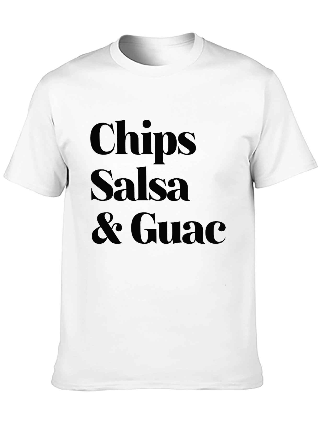 Black Chips Salsa & Guac Black Graphic T-Shirt view 10