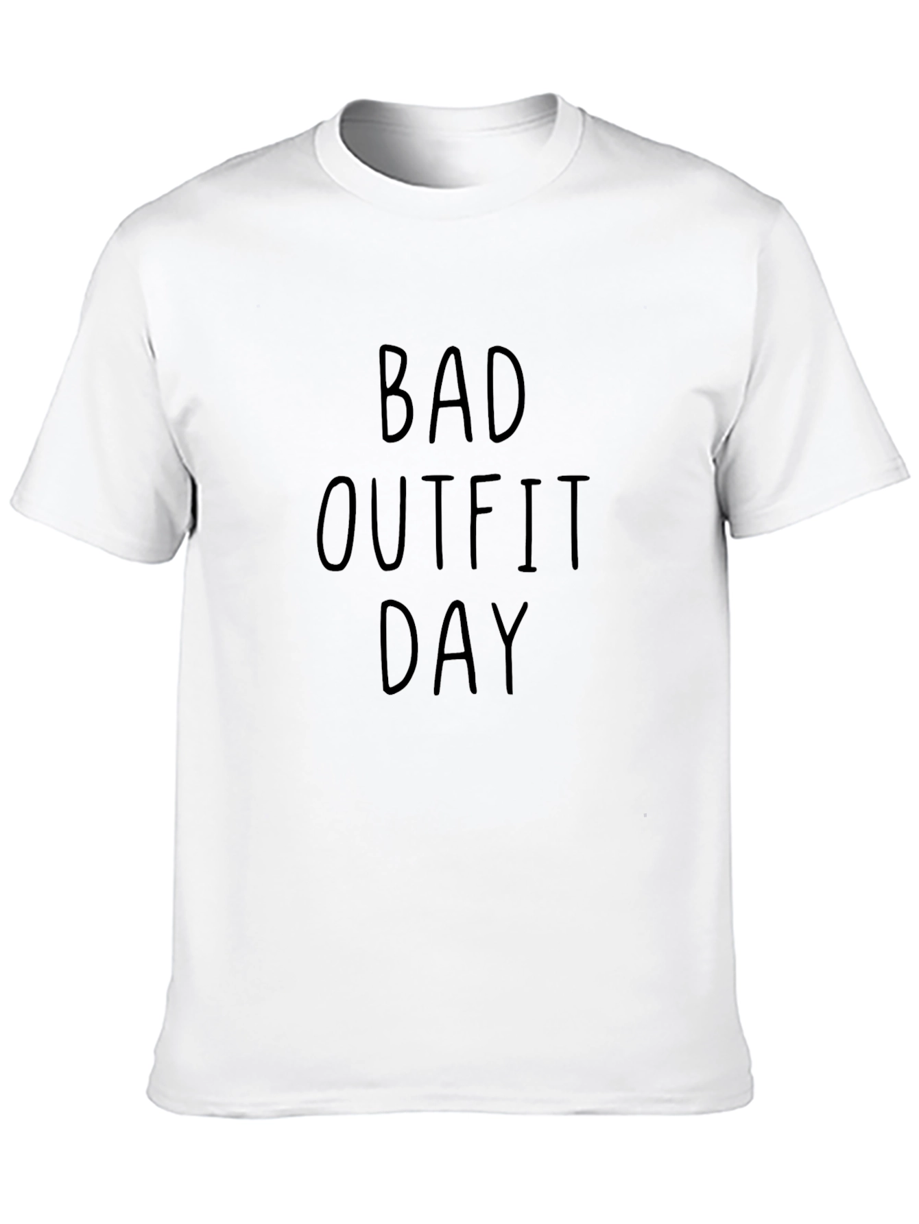 Black Bad Outfit Day Men's Black Graphic T-Shirt view 10