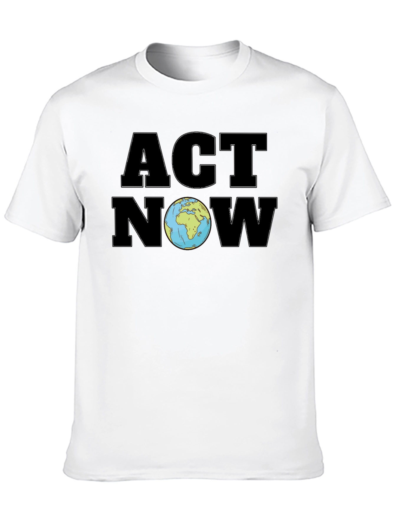 Black Act Now Earth T-Shirt view 10