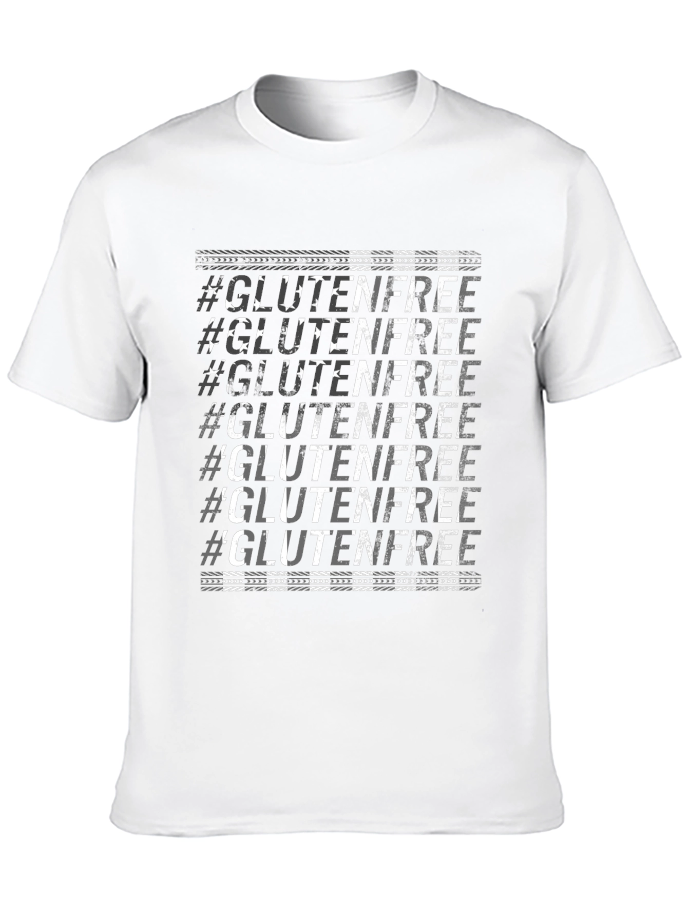 Black Gluten-Free Graphic Tee - Trendy Black T-Shirt view 10