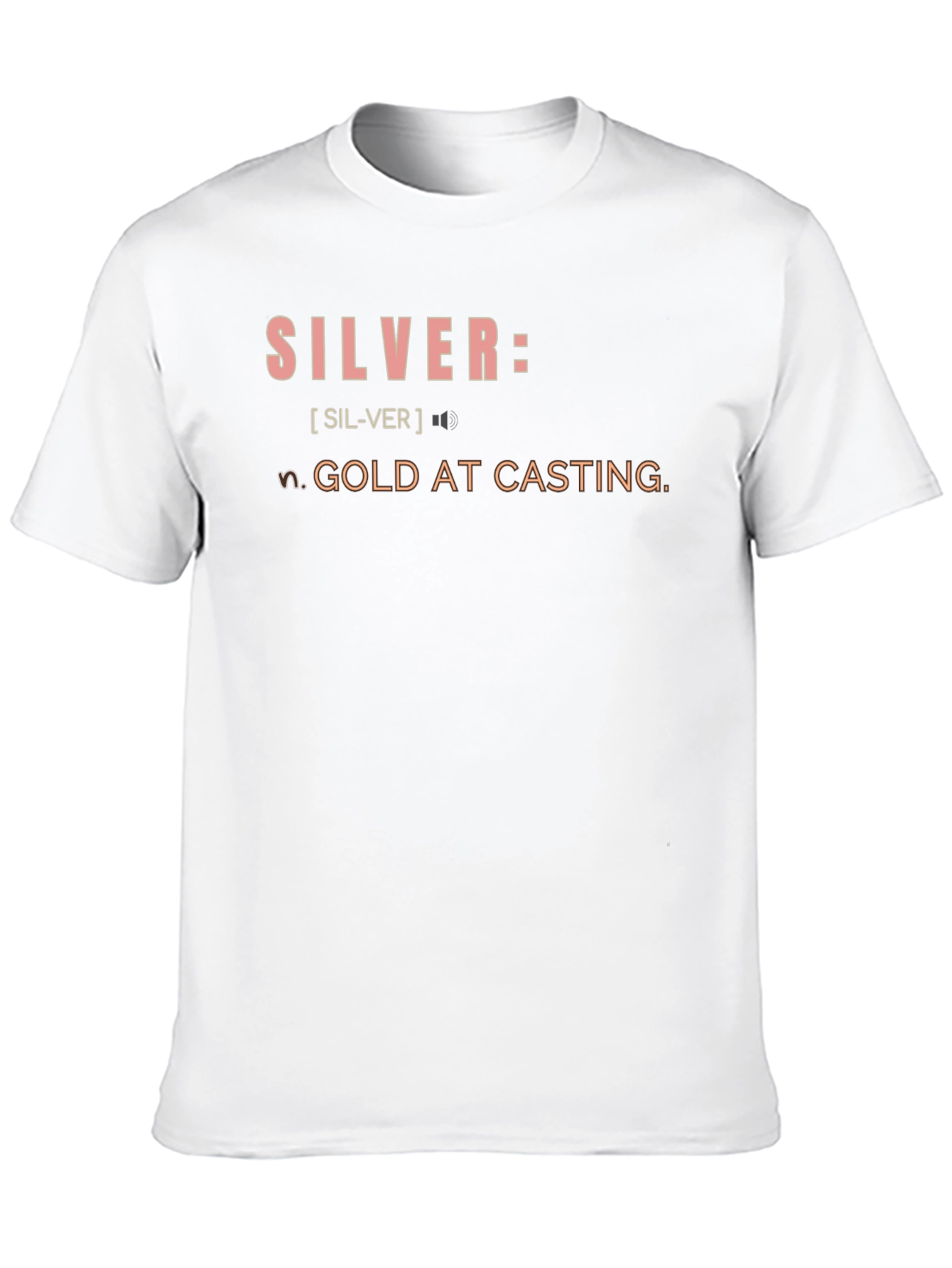 Black Silver Definition Graphic T-Shirt view 10