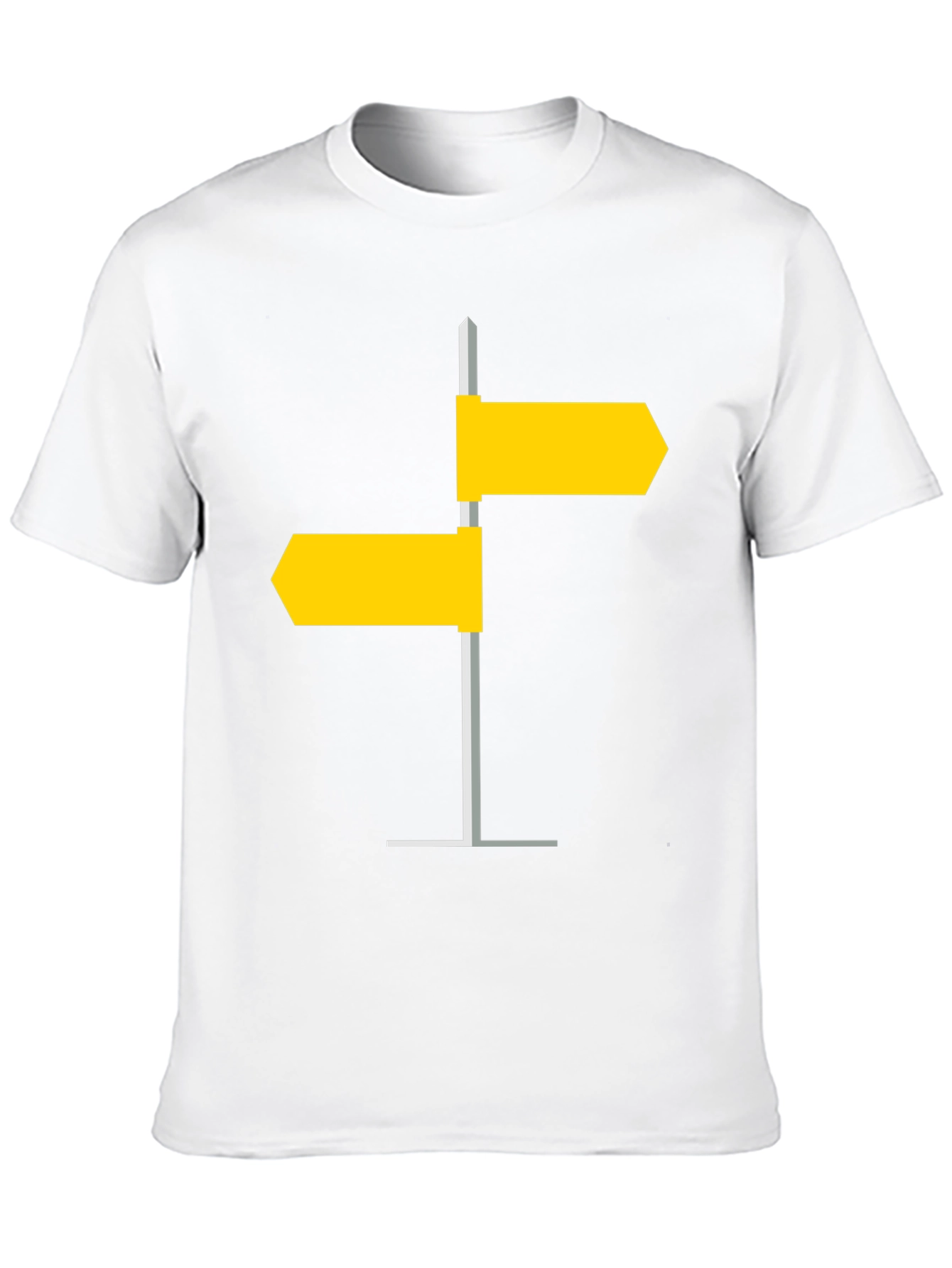 Black Directional Sign Post Graphic Tee - Modern Style view 10