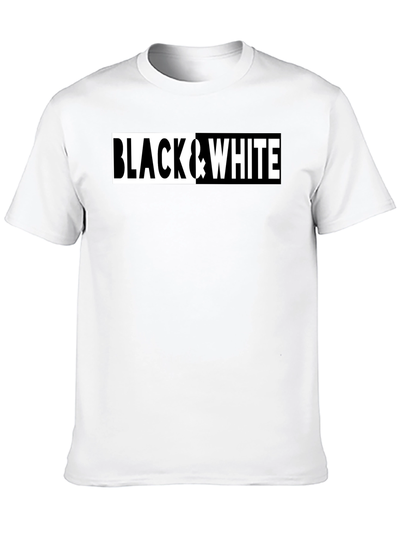 Black Black & White Graphic Tee view 10