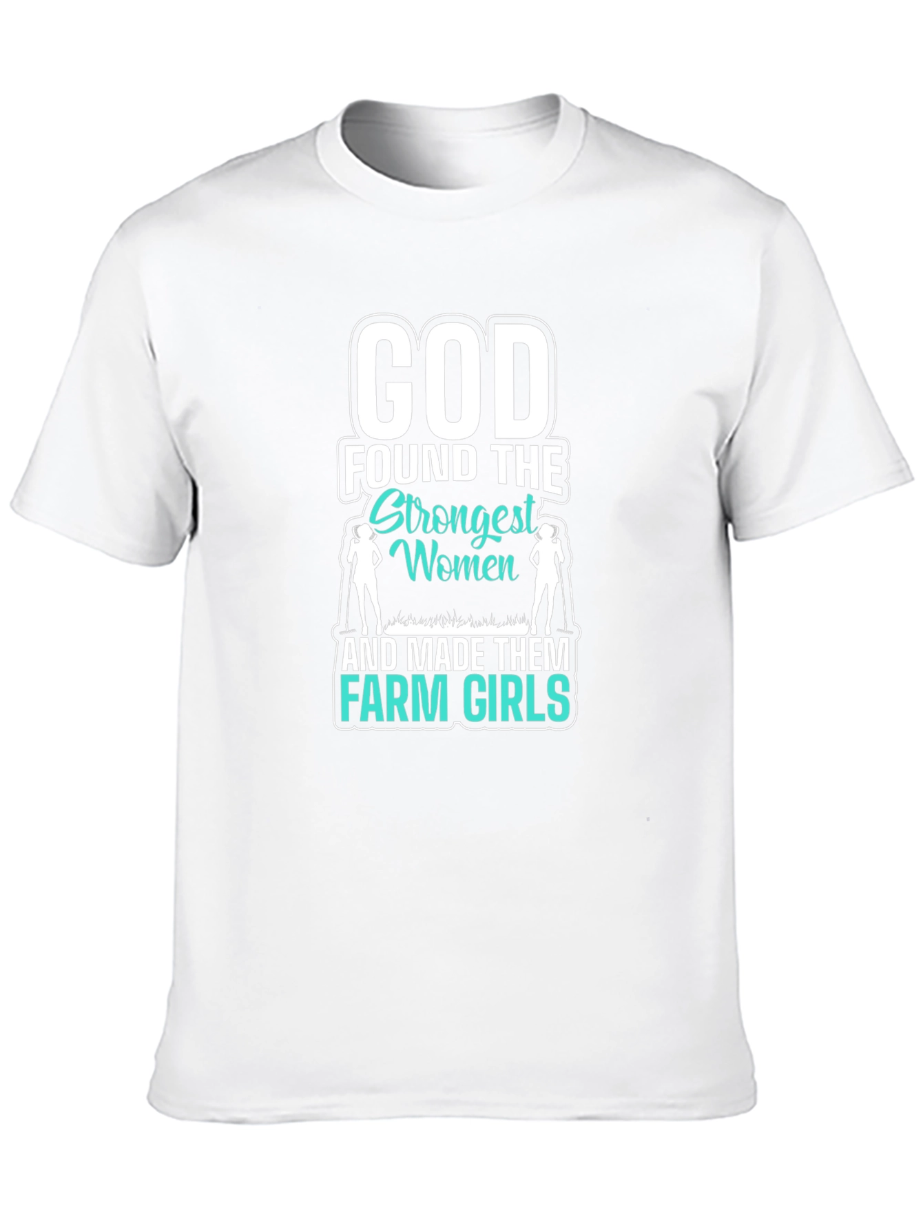 Black God Made Farm Girls T-Shirt view 10