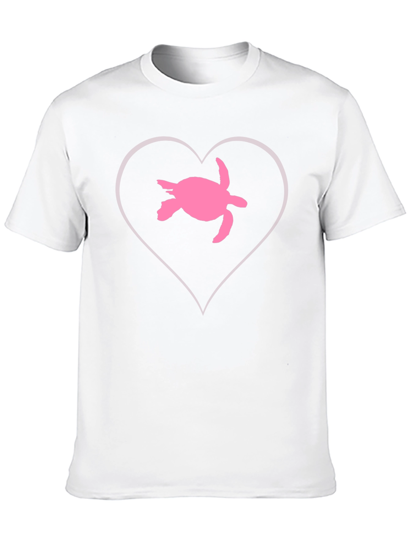 Black Sea Turtle Heart T-Shirt - Black Cotton view 10