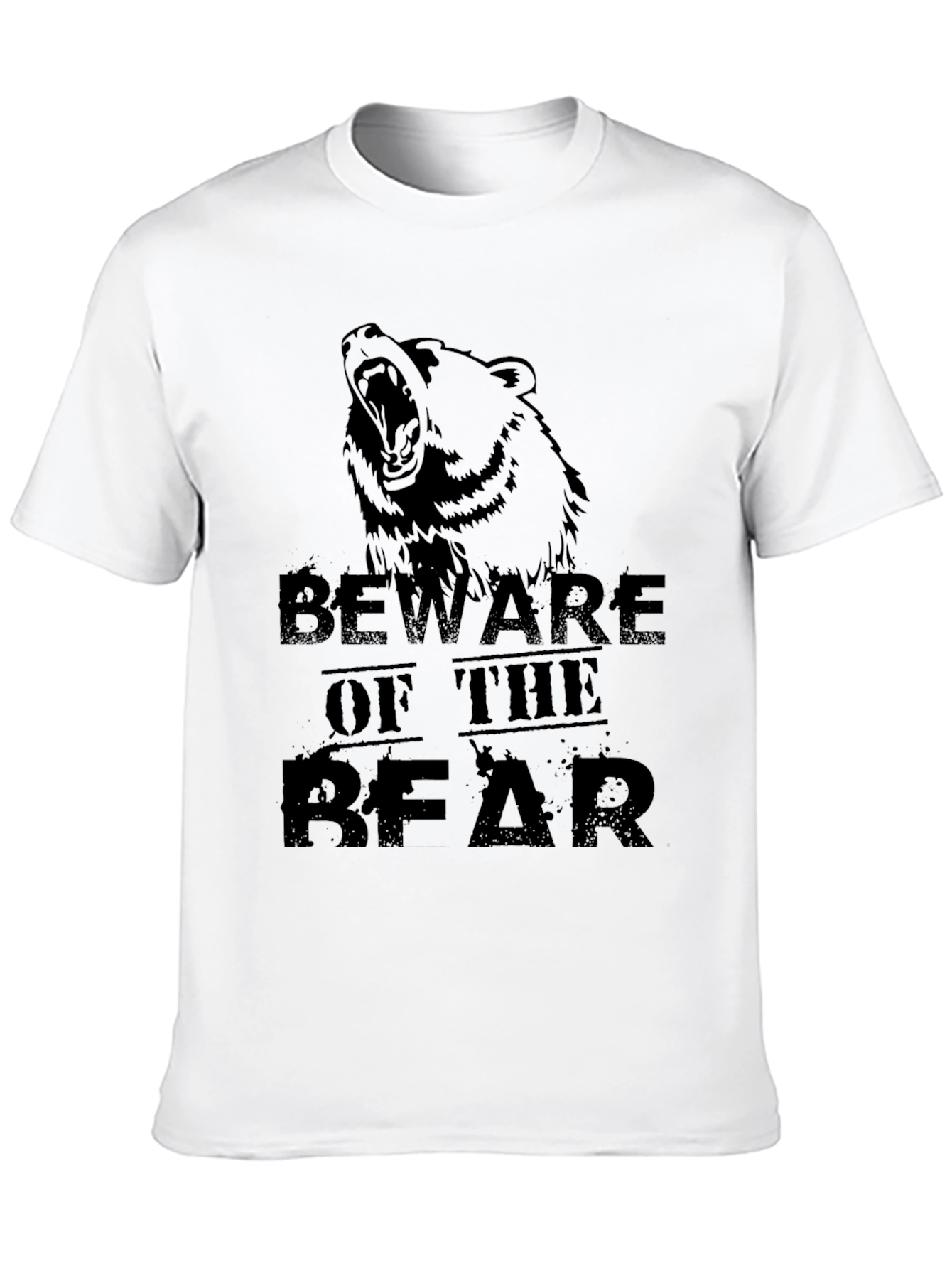 Black Beware of the Bear Graphic Tee view 10
