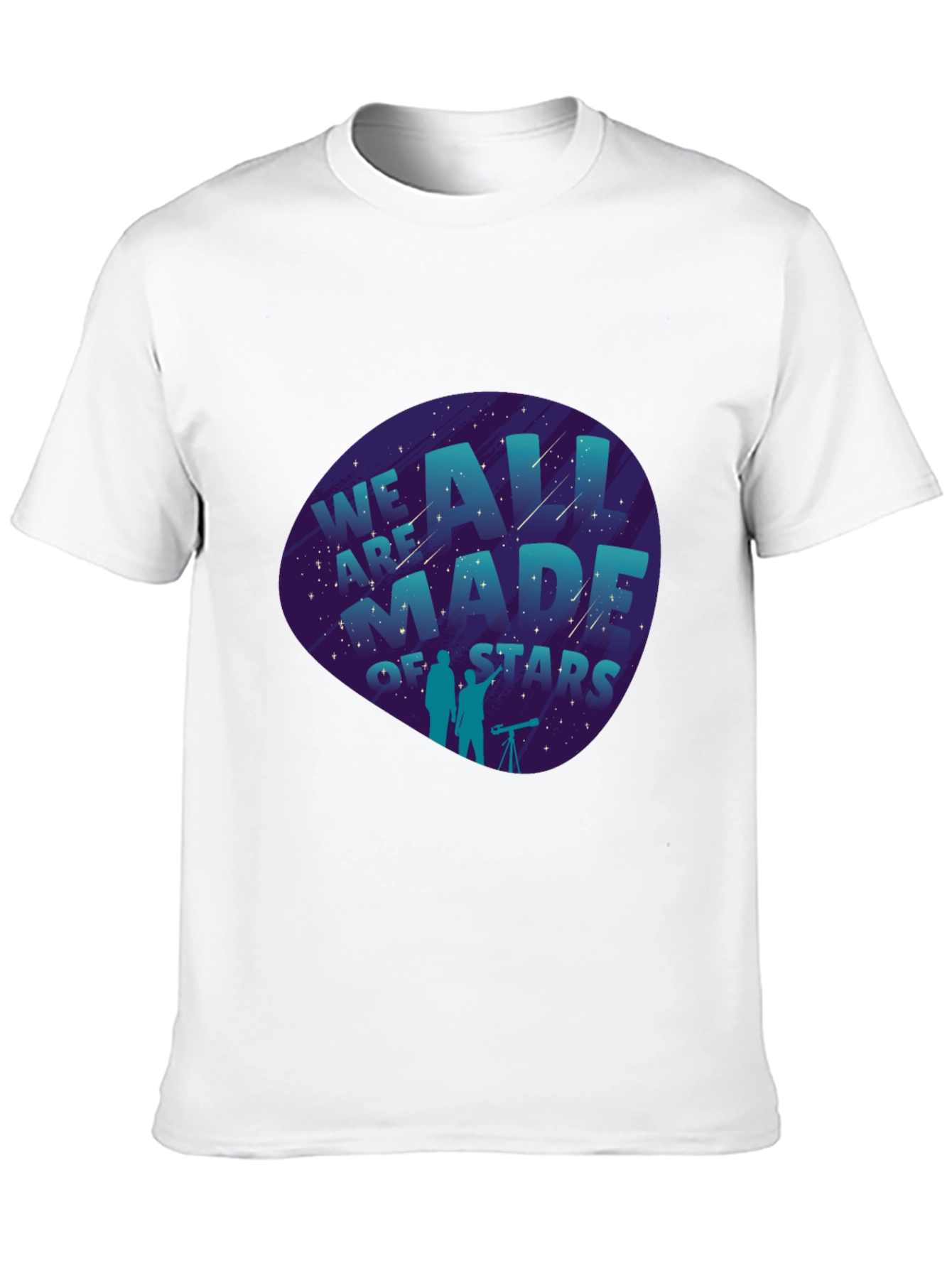 Black We Are All Made of Stars Graphic Tee - Black view 10