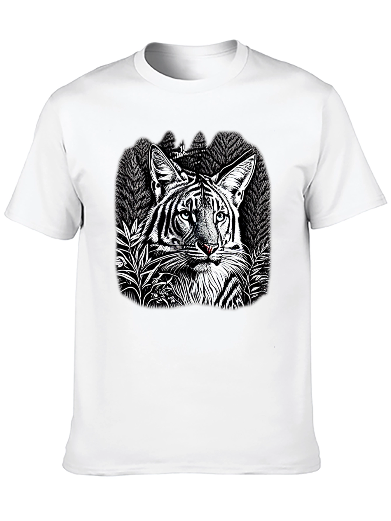 Black Tiger Graphic Black T-Shirt view 10