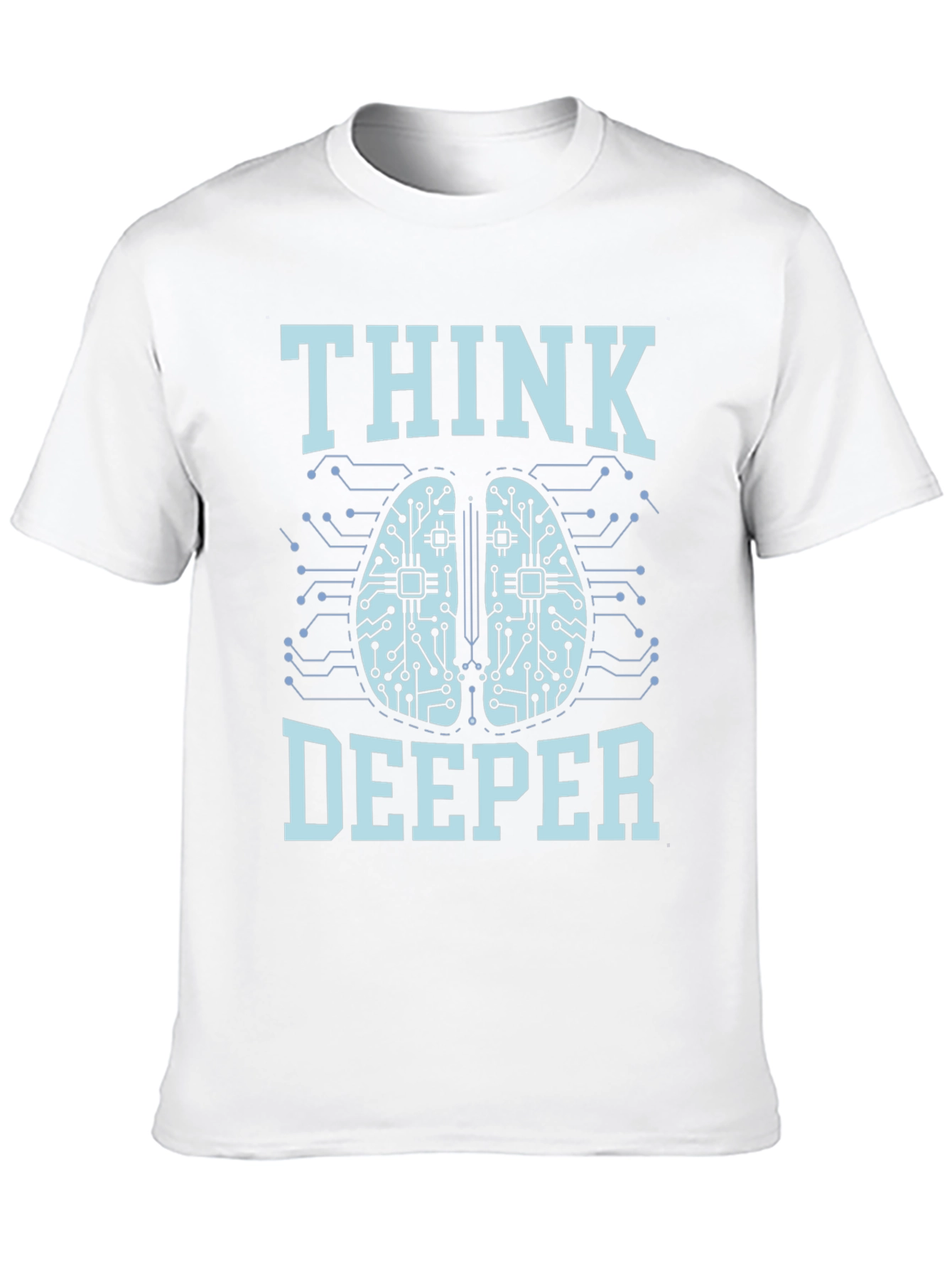 Black Think Deeper Graphic Tee - Black Cotton T-Shirt view 10
