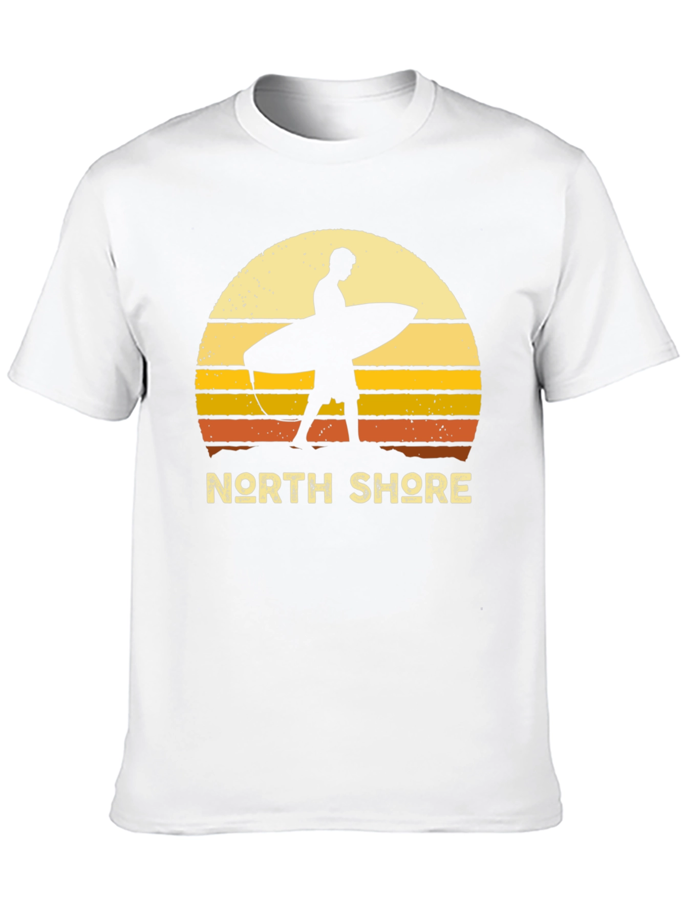 Black North Shore Surfer Sunset Graphic Tee - Black view 10