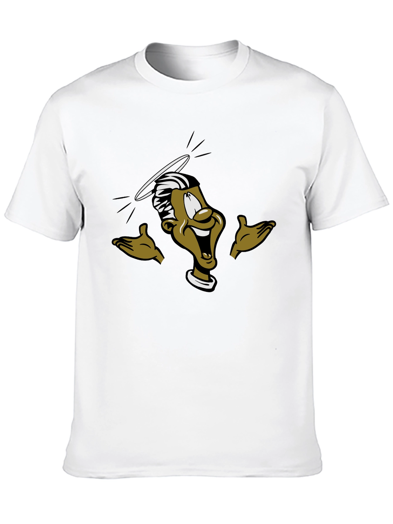 Black Funny Cartoon Graphic T-Shirt view 10