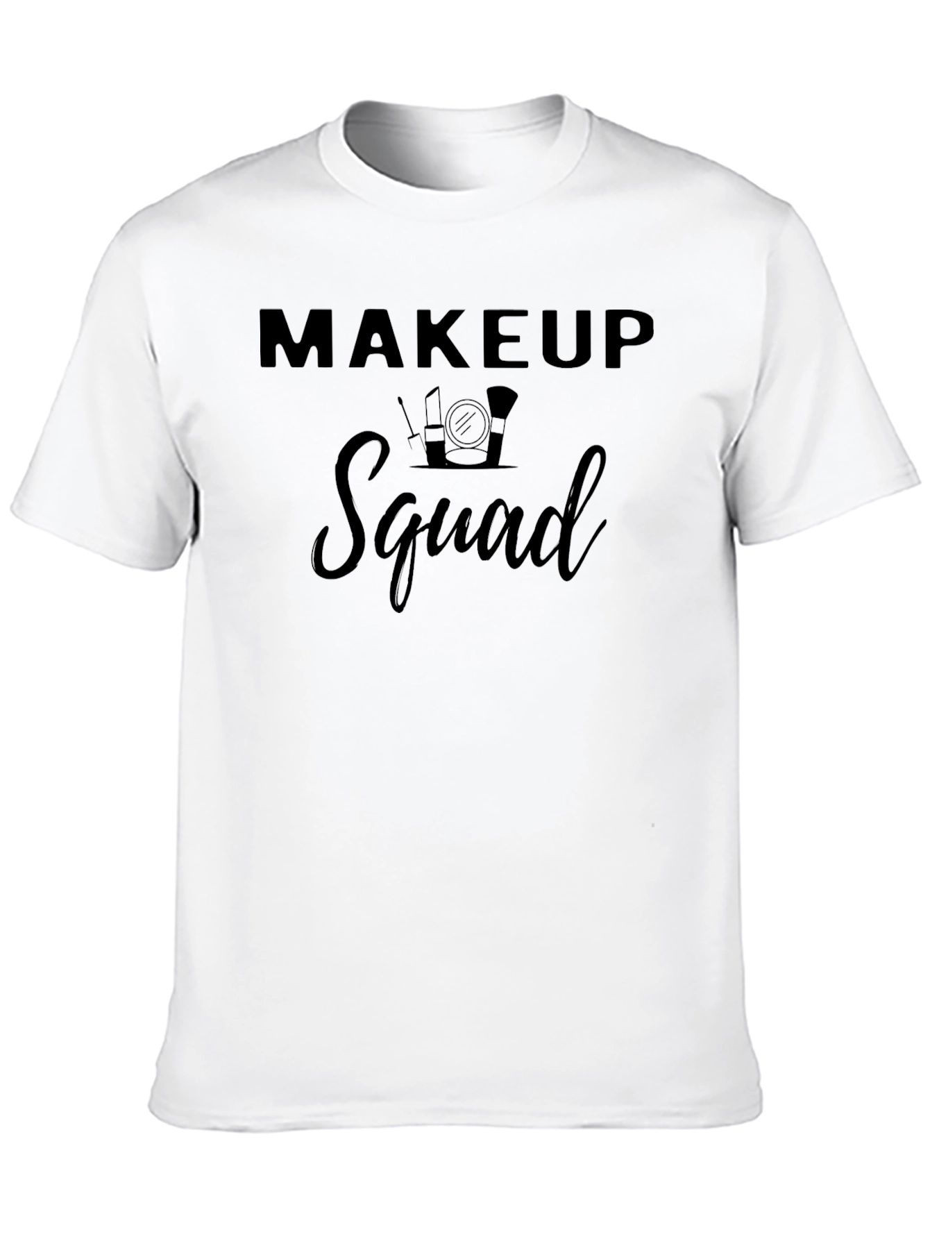 Black Makeup Squad Graphic Tee - Stylish Cotton T-Shirt view 10