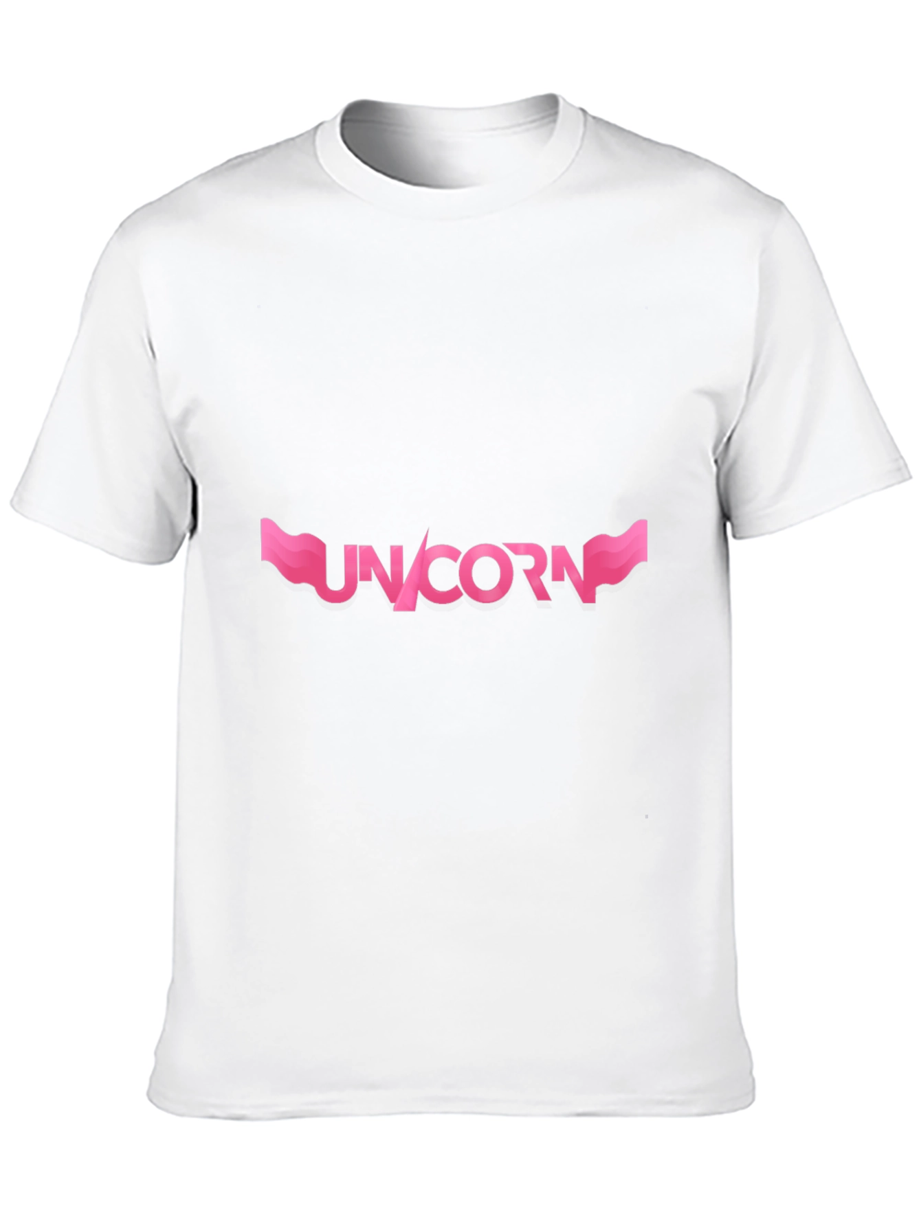 Black Unicorn Graphic T-Shirt - Pink Design on Black view 10