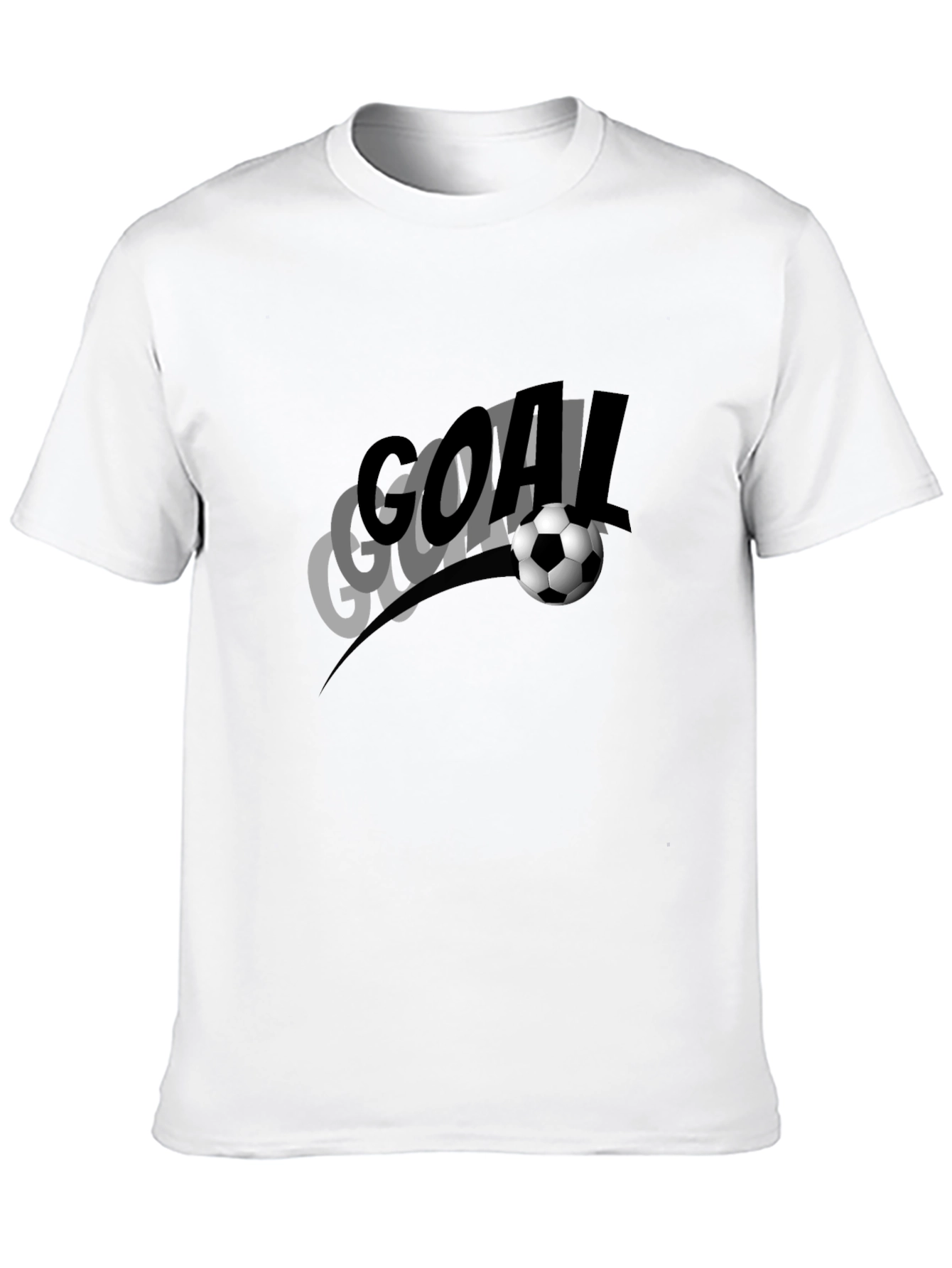 Black Goal Soccer T-Shirt: Stylish Sportswear for Fans view 10