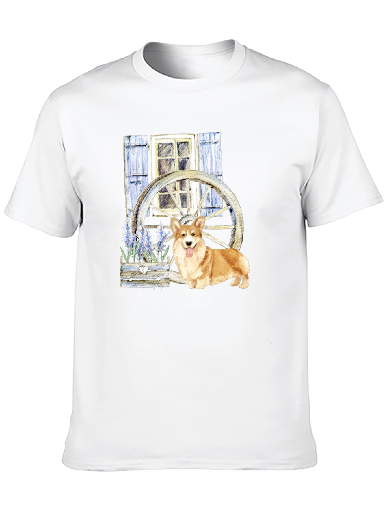 Black Corgi Wheel Window Tee view 10