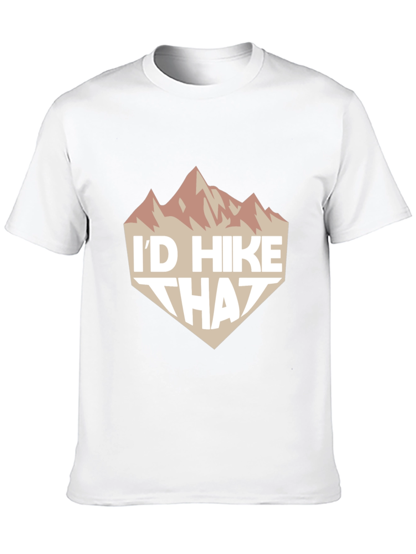 Black I'd Hike That Graphic Tee - Black Casual T-Shirt view 10