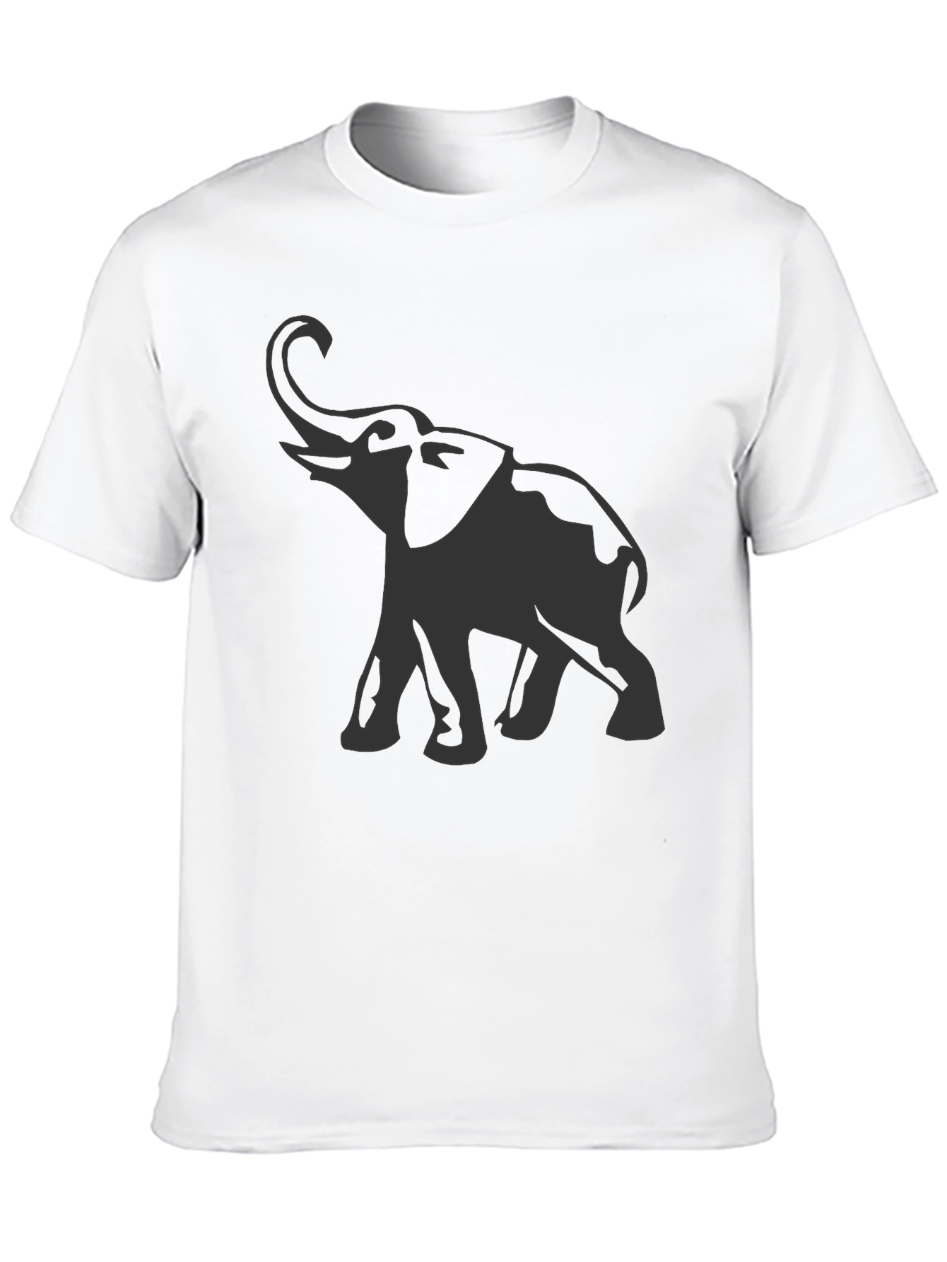 Black Elephant Graphic Tee - Black Cotton Comfort view 10