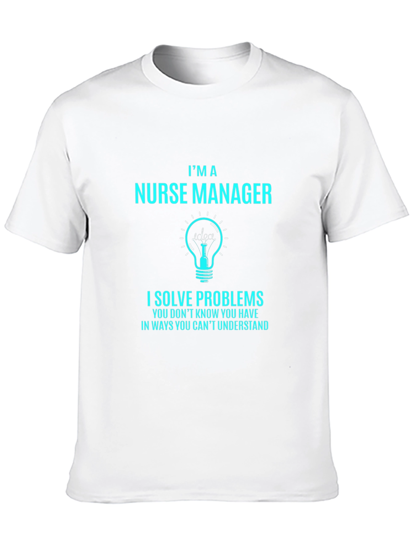 Black Nurse Manager T-Shirt - Problem Solver view 10