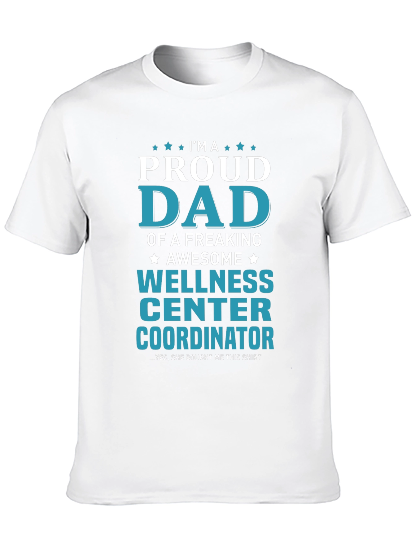 Black Proud Dad Wellness Center Coordinator T-Shirt view 10