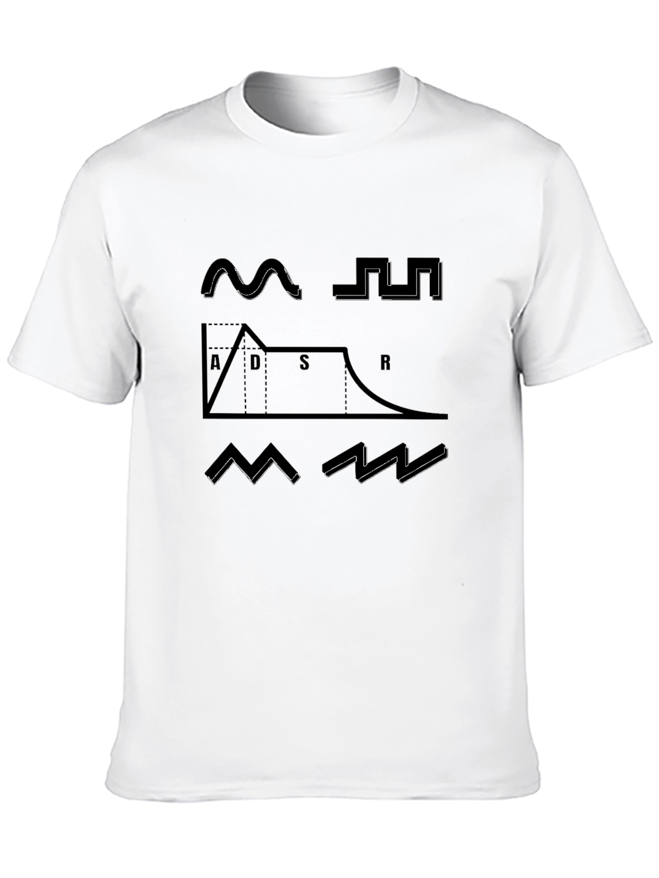 Synth ADSR Envelope Graphic T-Shirt - Musician Tee - 10