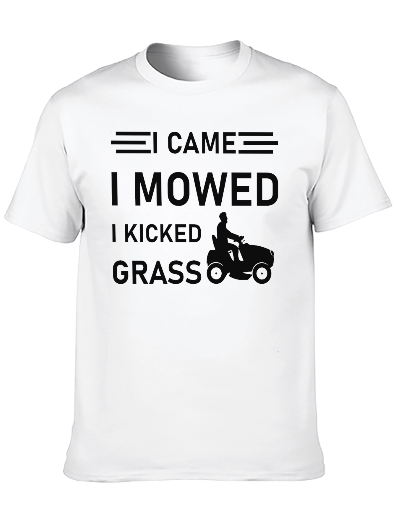 Black I Came I Mowed I Kicked Grass T-Shirt view 10