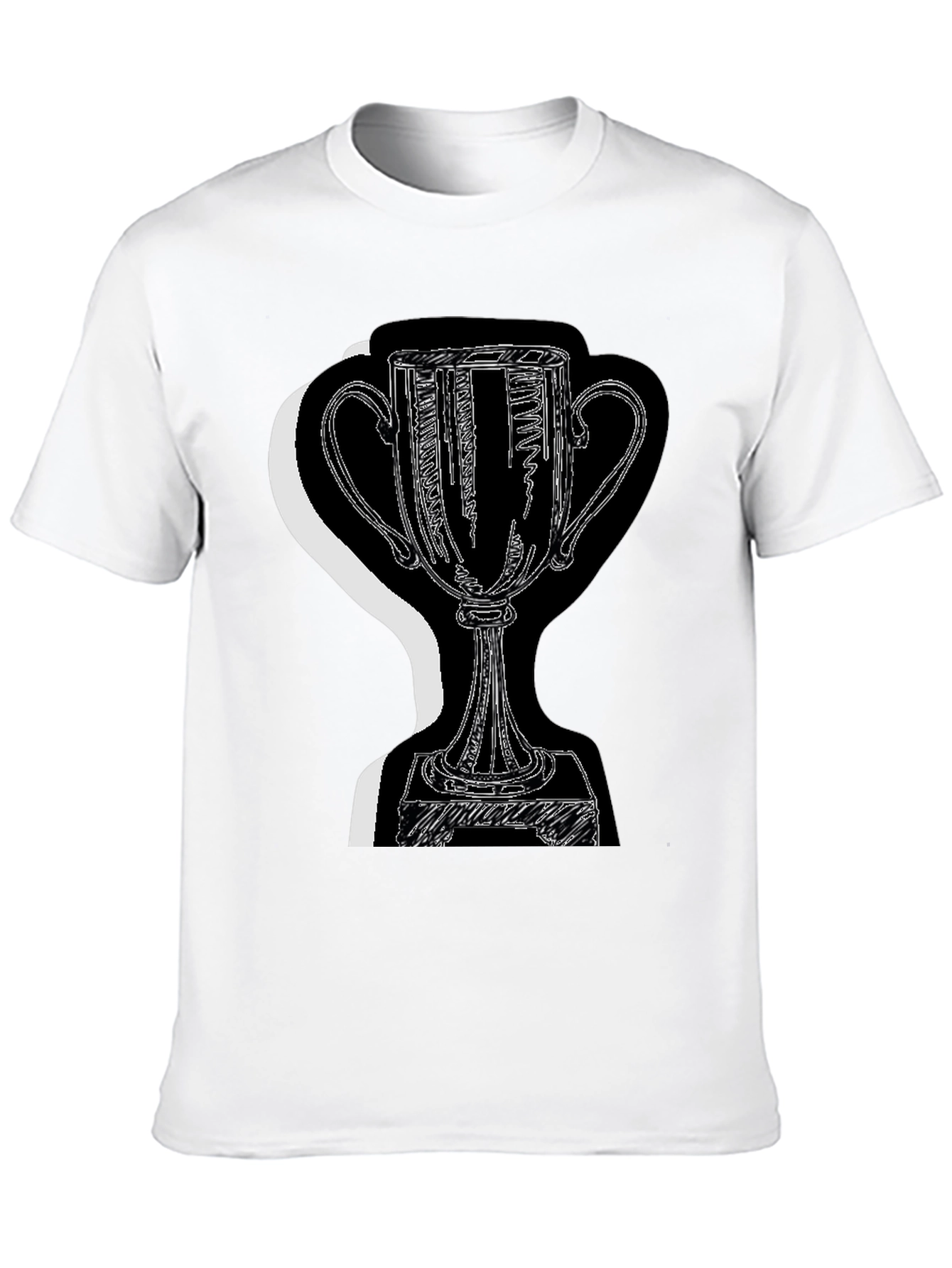 Black Trophy Graphic Tee - Black Cotton Blend view 10