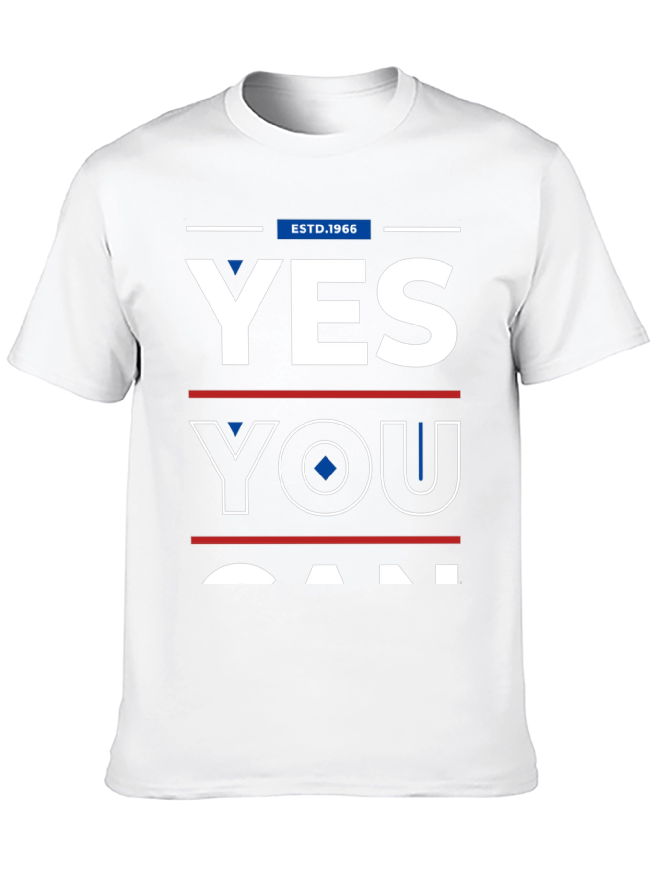 Black Yes You Can Graphic Tee - Est. 1966 - Mens T-Shirt view 10